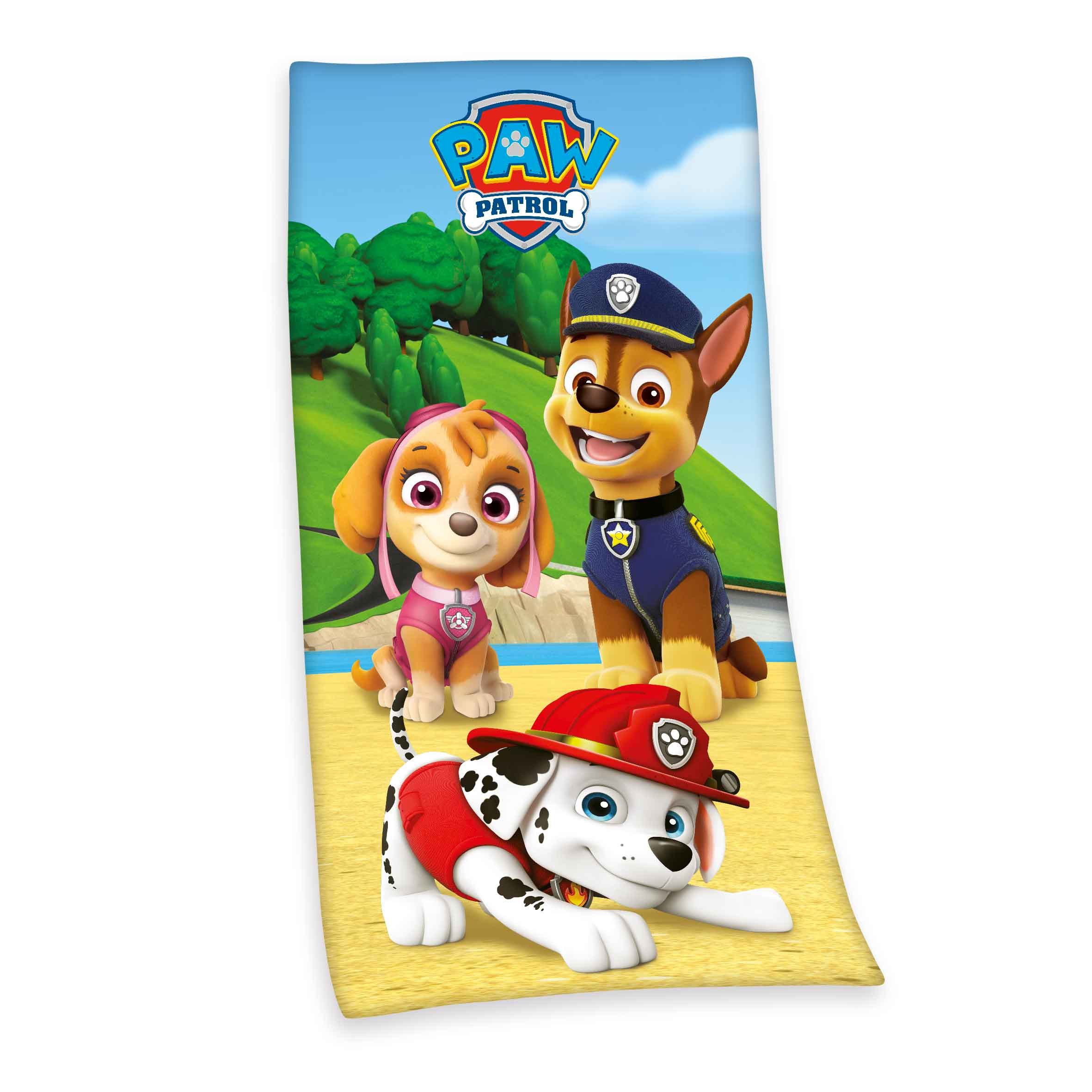 Stoffschmiede Handtuch - Paw Patrol Badetuch ‘Classic’ – 75×150 cm, 100% Baumwolle