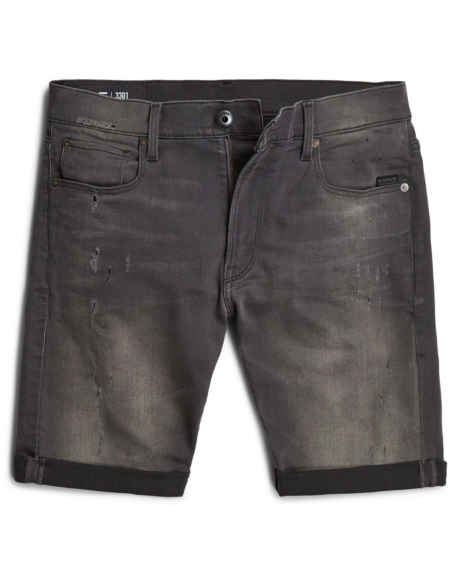 5-Pocket-Hose 3301 Slim Denim Shorts