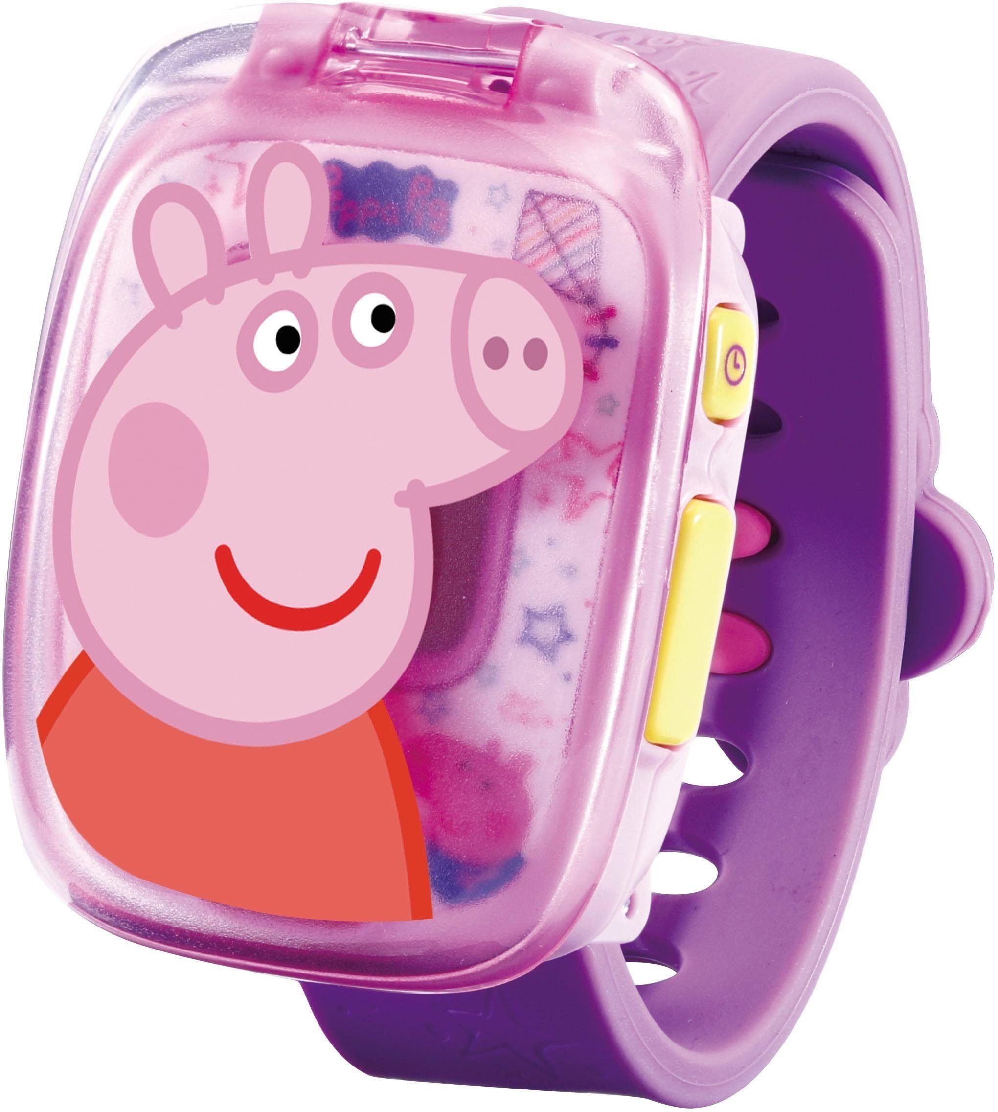 Vtech® Lernspielzeug Peppa Pig, Peppas Lernuhr pink | Wahrnehmungsspiele