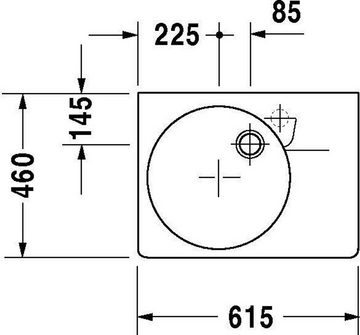 Duravit Einbauwaschbecken Duravit Universalbecken SCOLA m ÜL HLB 6