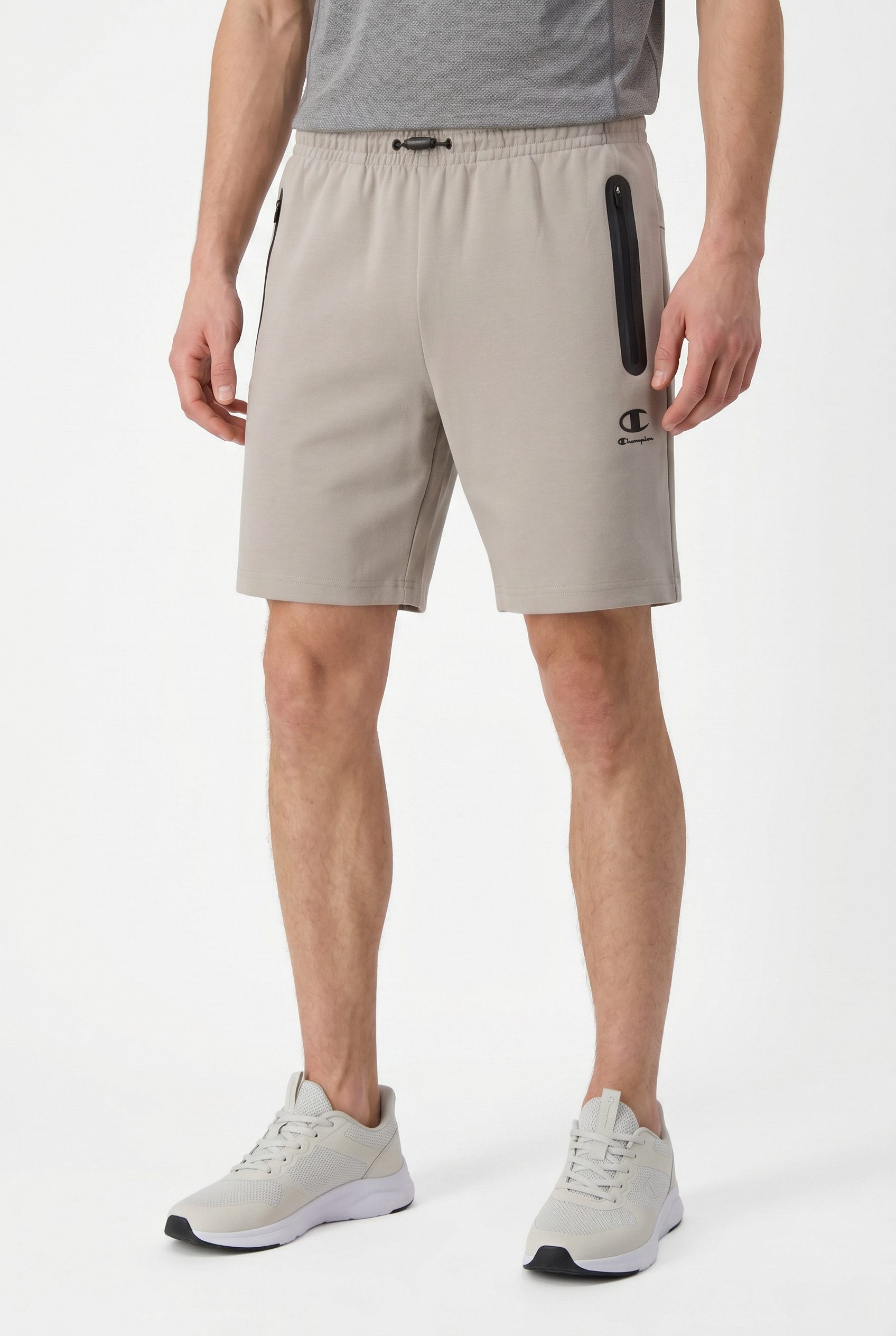 Champion Trainingsshorts C-TECH Slim Fit Interlock Shorts Slim Fit, aus Polyester, Baumwolle und Elasthan