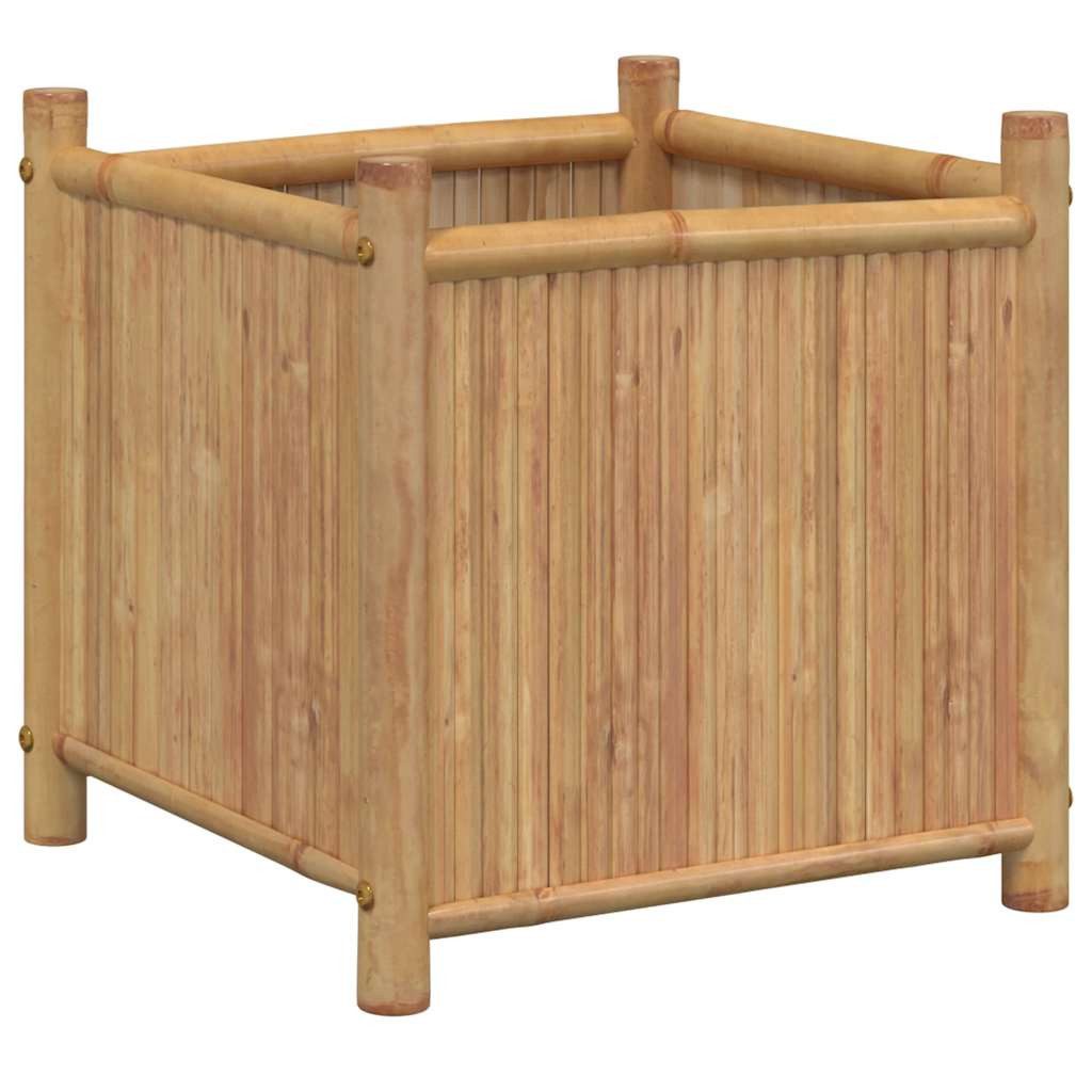 vidaXL Blumentopf Pflanzkübel 50x50x50 cm Bambus (1 St)