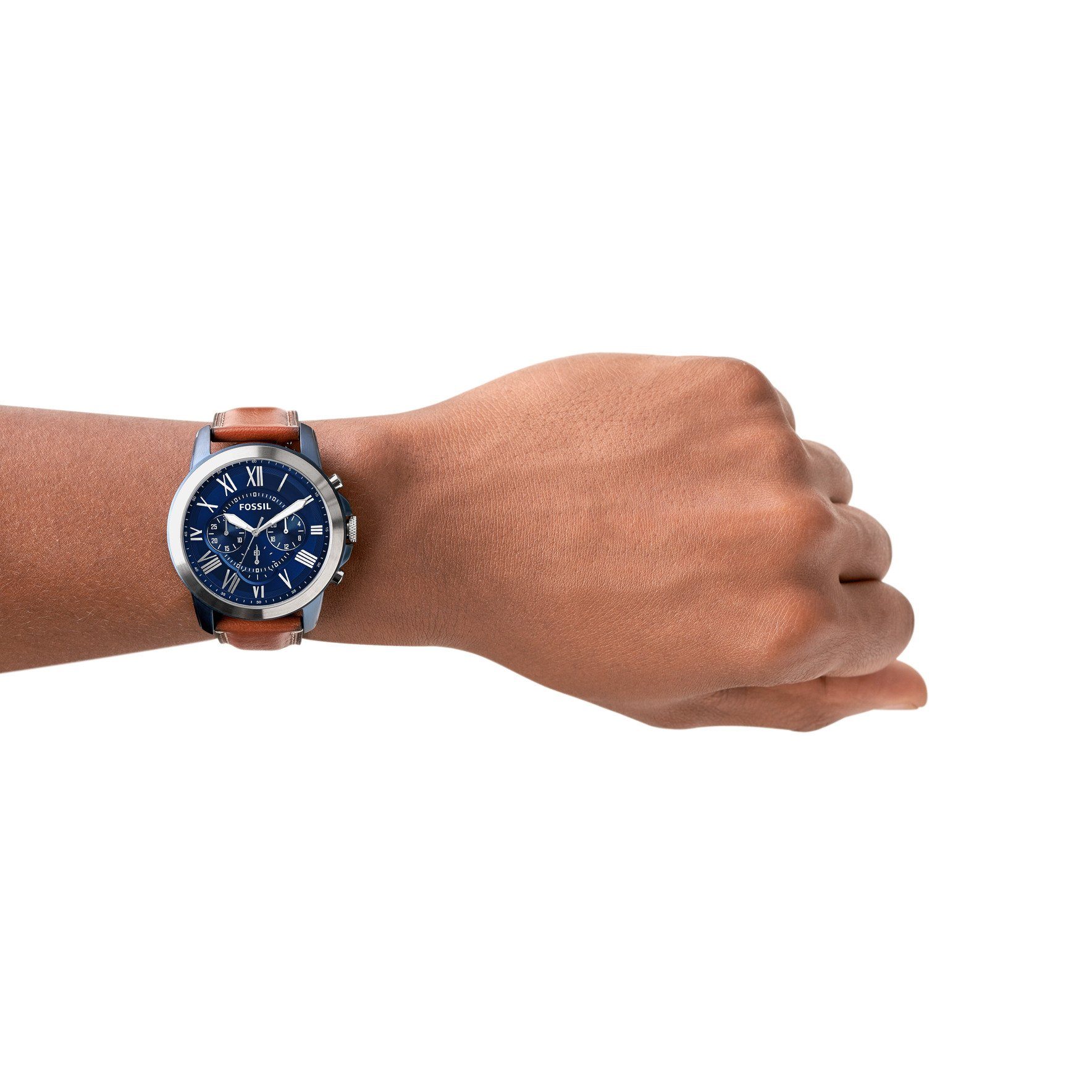 Fossil Chronograph Armbanduhr Edelstahl