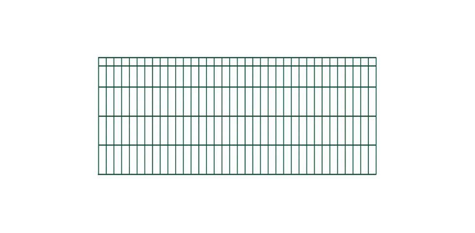 KRAUS Doppelstabmattenzaun DinoPro DS60x40, (Set), grün, 80 cm hoch