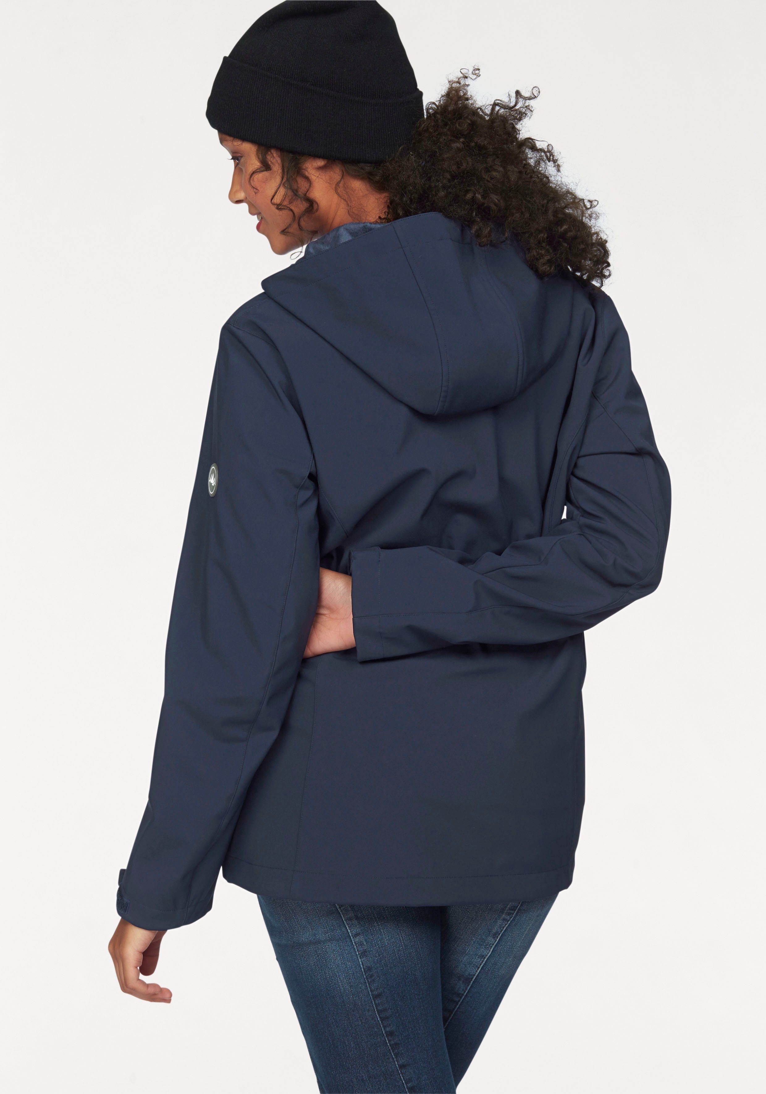 Polarino Softshelljacke aus elastischem marine Funktionsmaterial