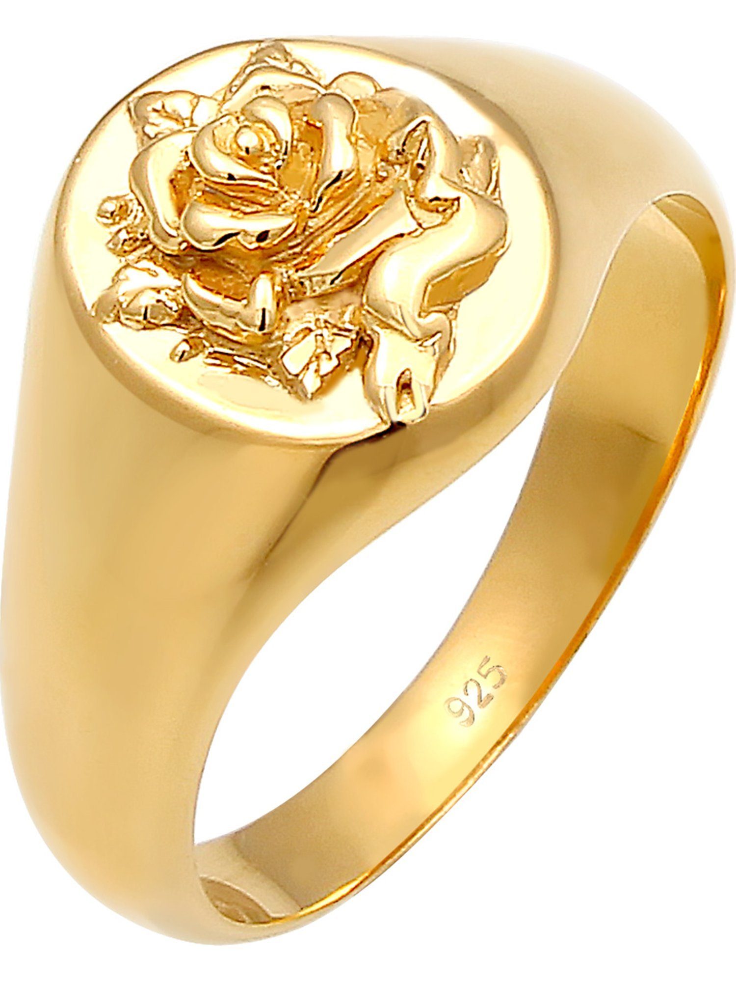 Elli Fingerring Elli Damen-Damenring 925er Silber Gold