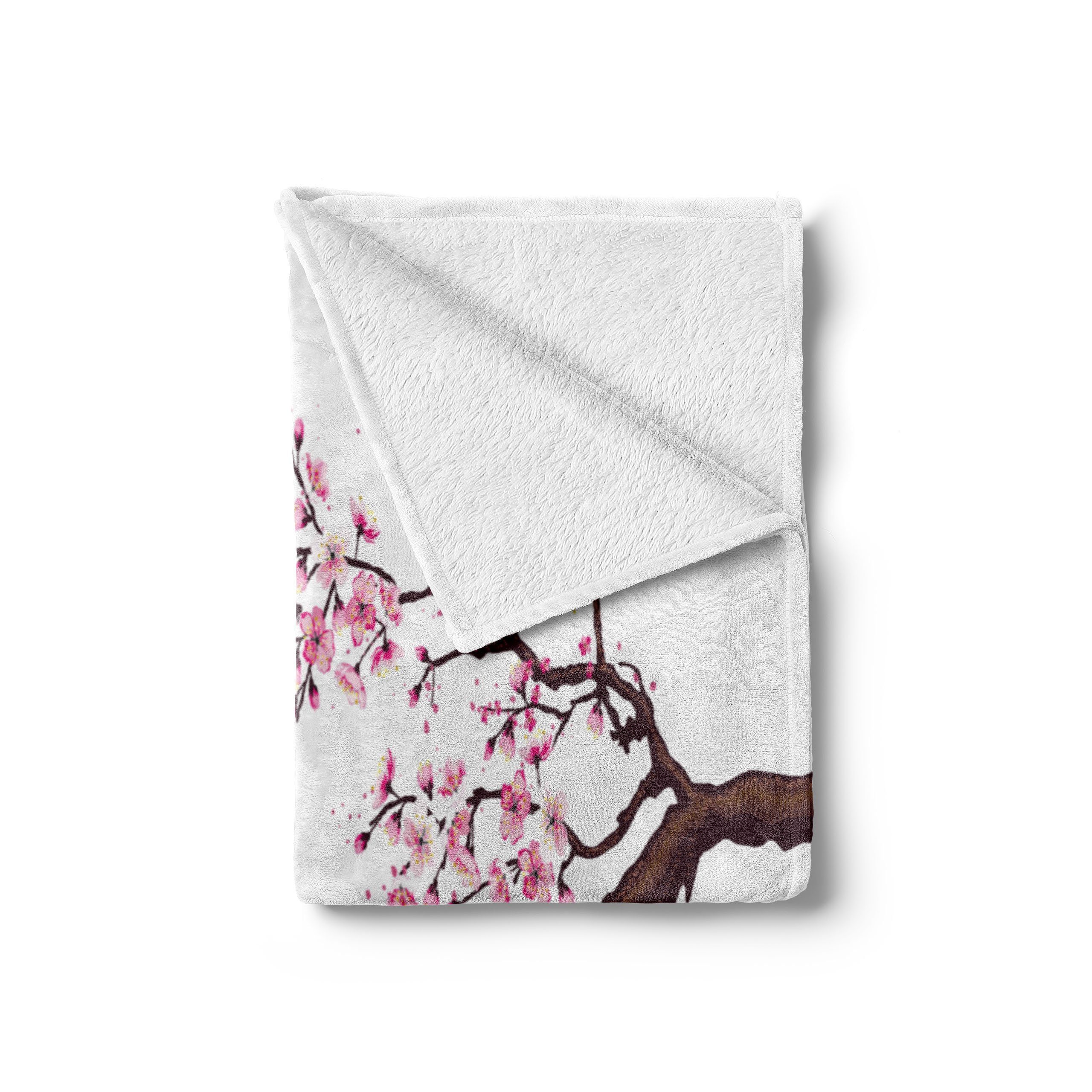 für Außenbereich, Sakura Innen- Blüten Plüsch Gemütlicher den Wohndecke und Abakuhaus, Zweig Japan