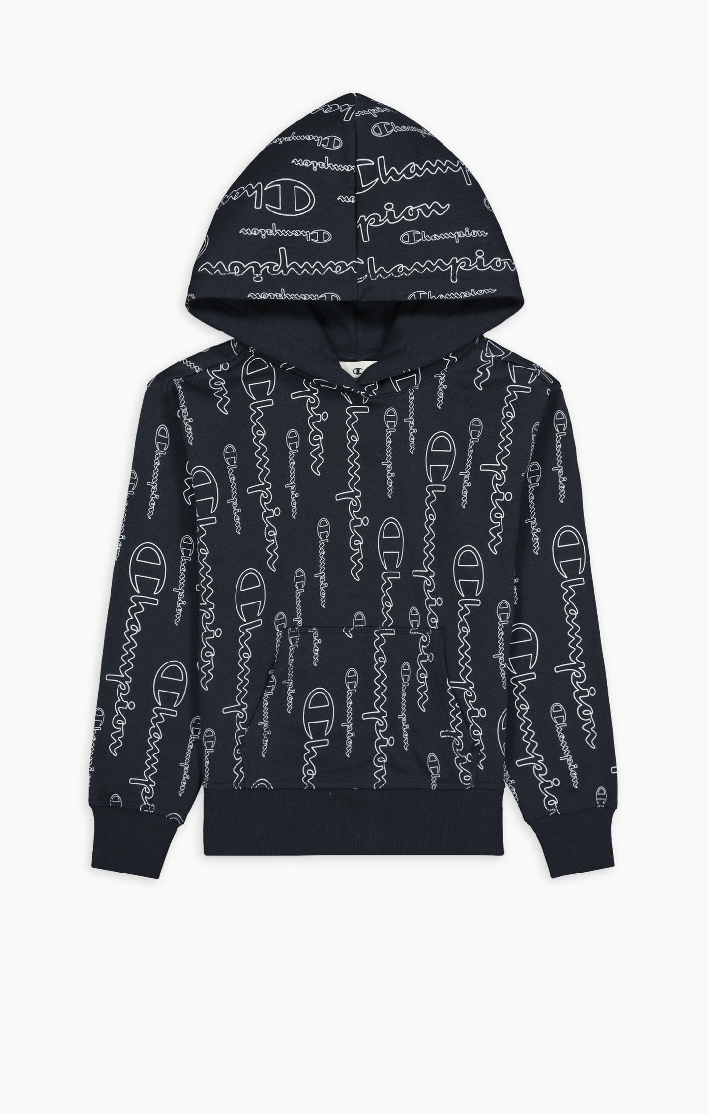 Champion Kapuzenpullover Hoodie American Classic Champion Print (gefüttert) navyblau