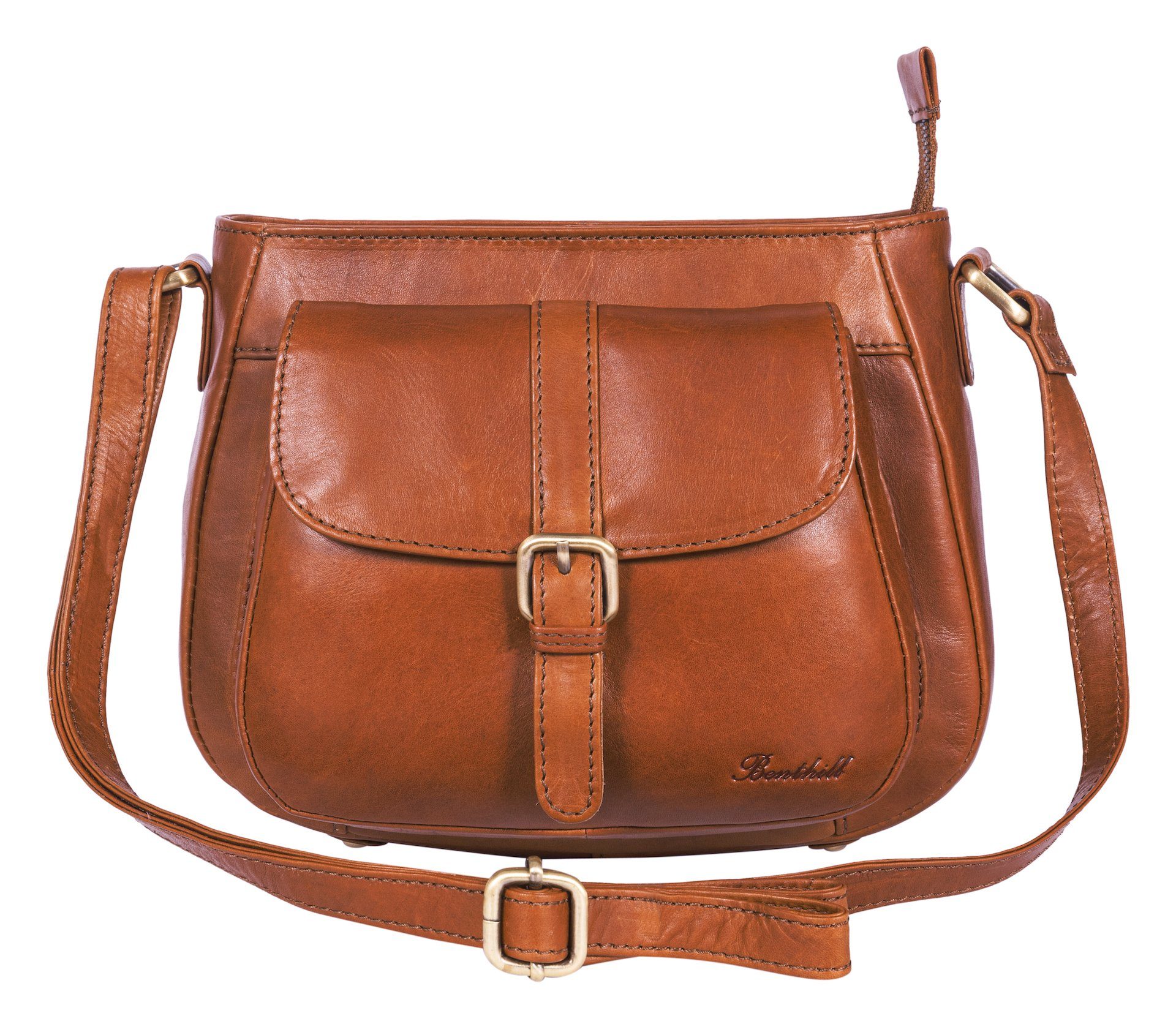 Benthill Umhängetasche Damen Echt Leder Handtasche Shopper Vintage Umhänget günstig online kaufen