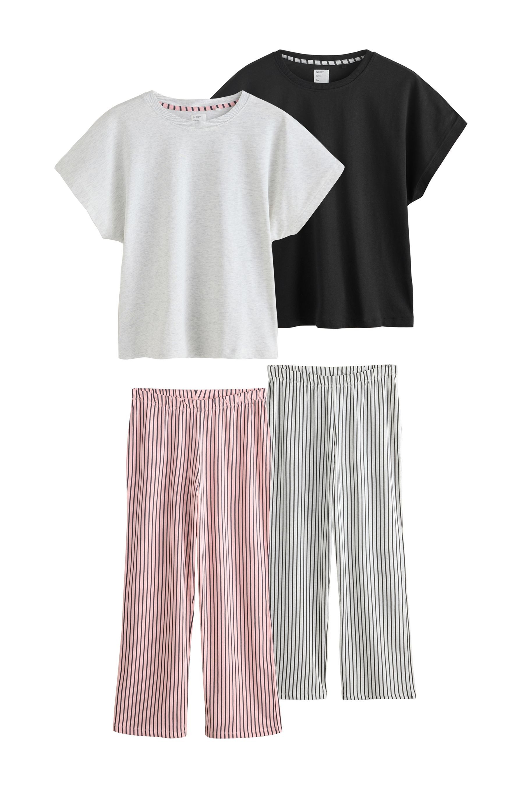 Next Pyjama 2er-Pack Schlafanzüge mit kurzen Ärmeln (4 tlg) günstig online kaufen