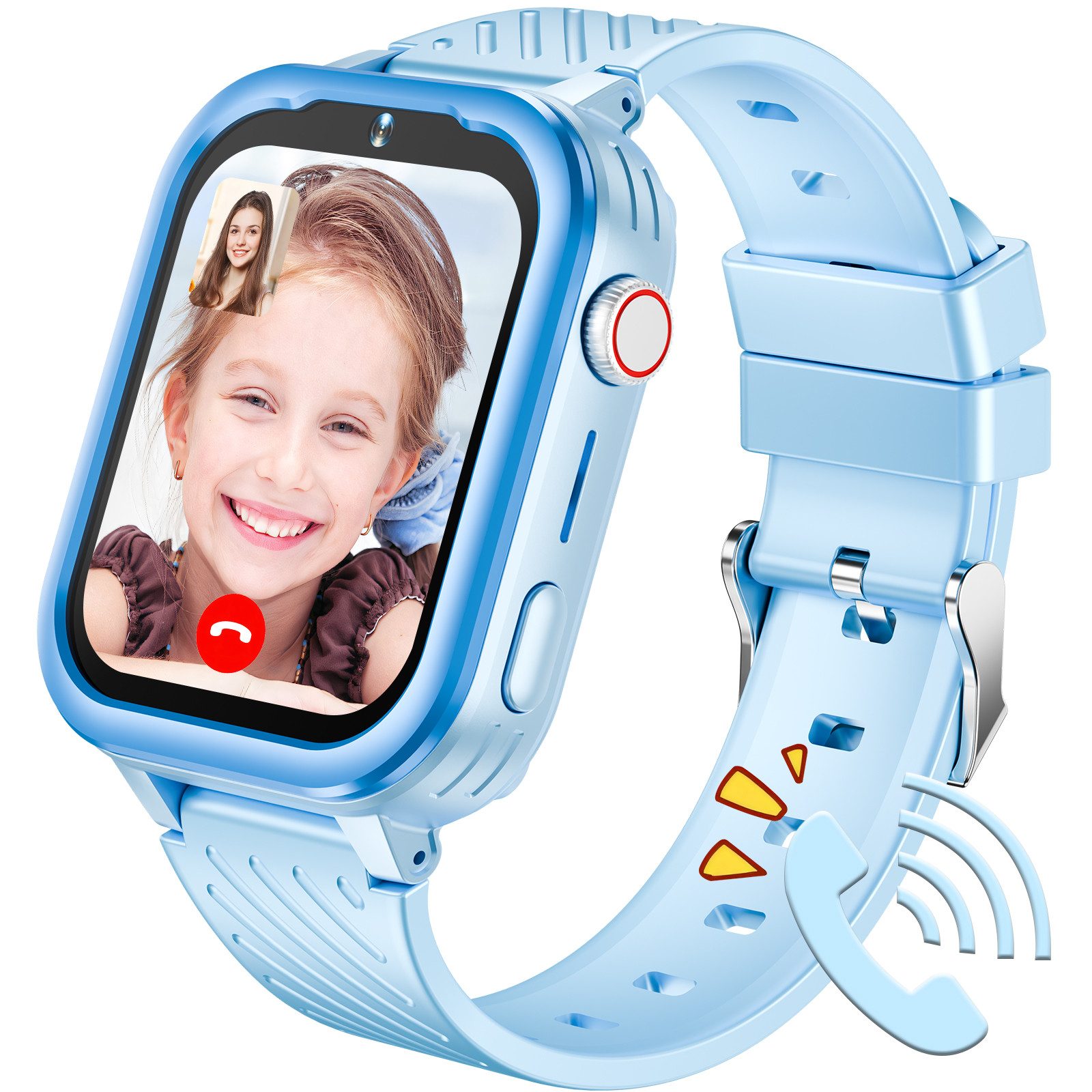 2025 Neueste Smartwatch Kinder mit GPS, HD-Videoanrufe, 4G-Anrufe Smartwatch