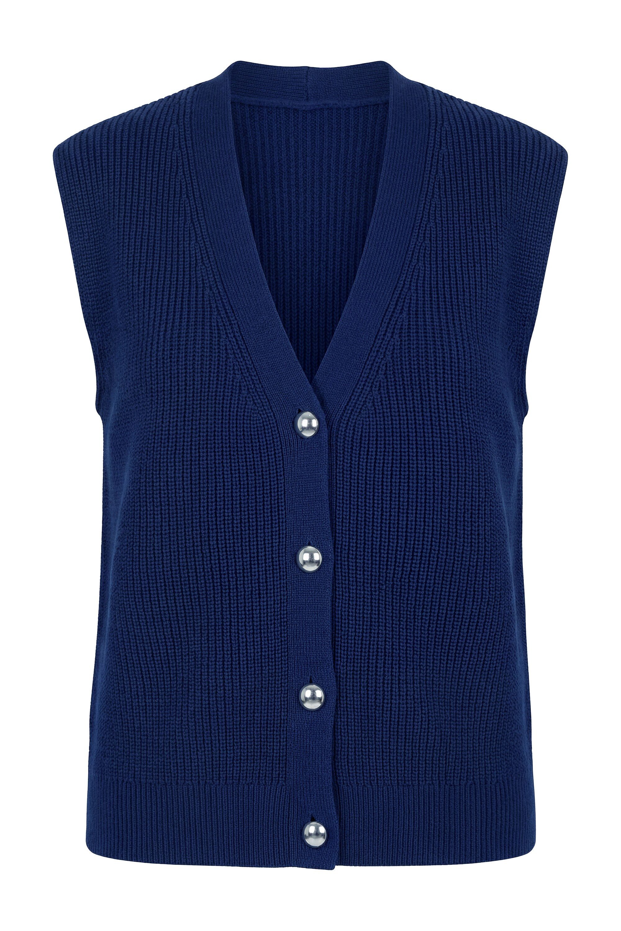 Studio Untold Strickjacke Strickweste oversized V-Ausschntt günstig online kaufen