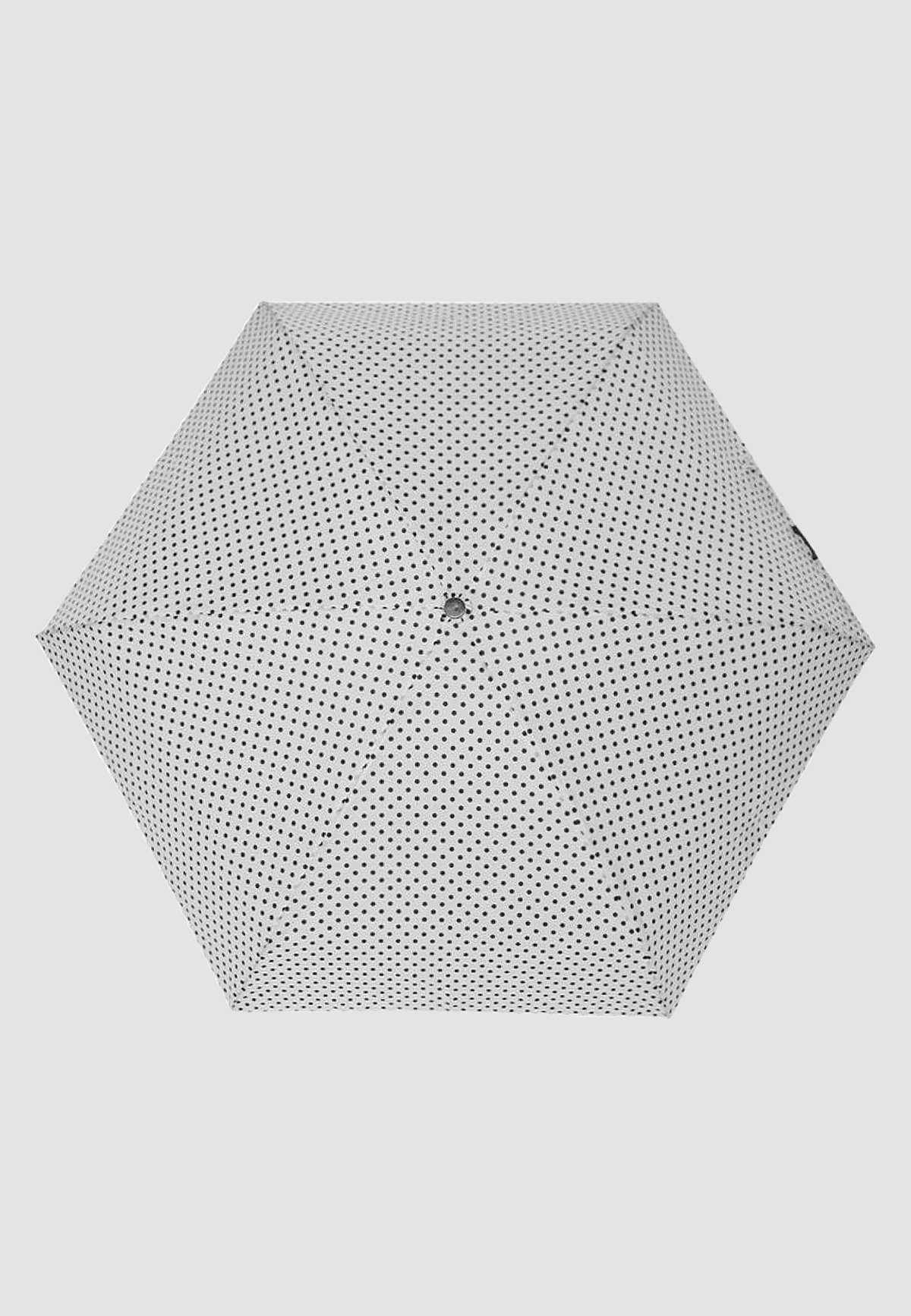 ANELY Taschenregenschirm in Mini Weiß Taschen Kleiner Gepunktet, Regenschirm Ausführung 4684