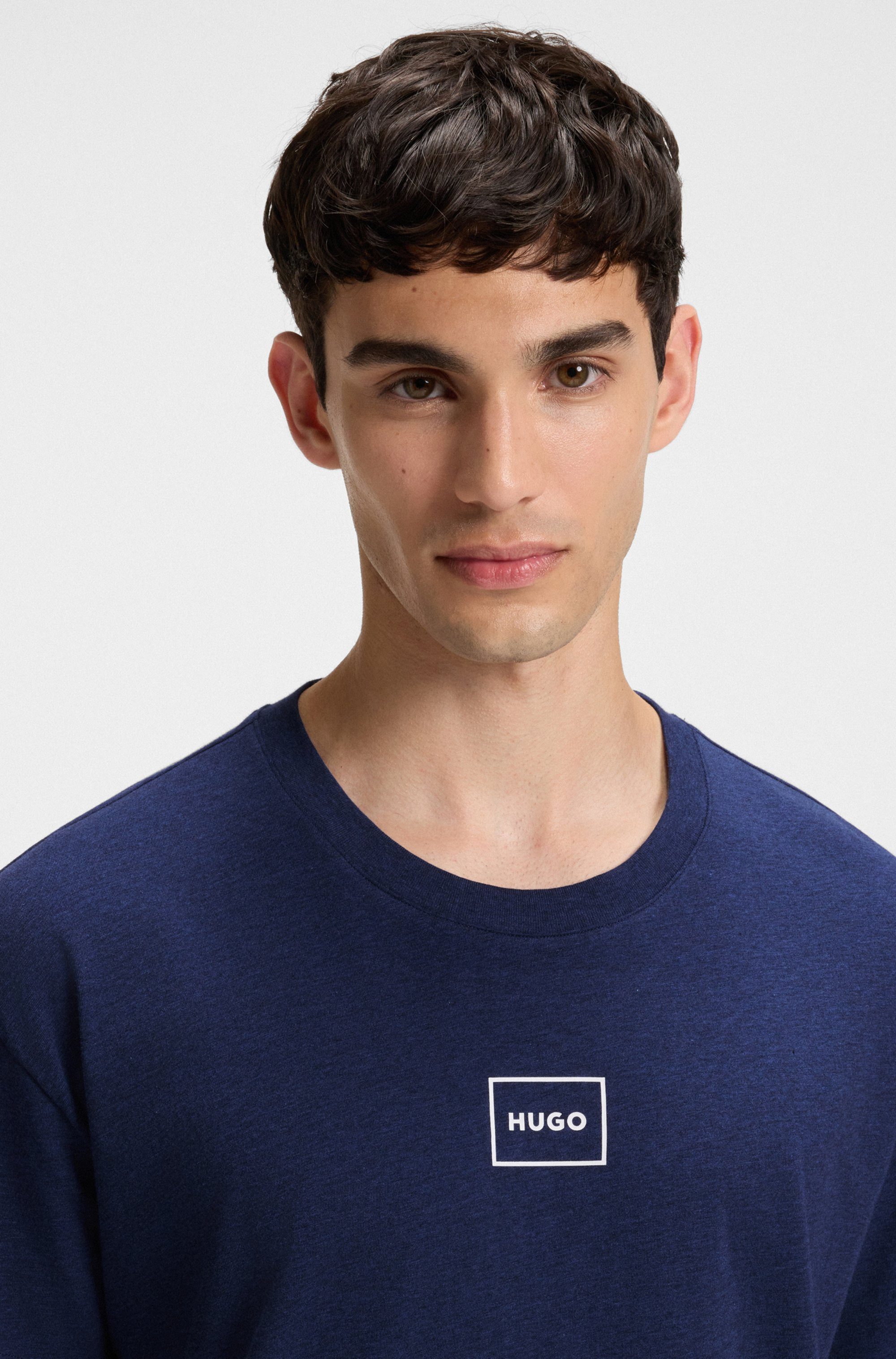 HUGO T-Shirt Laze T-Shirt mit Rundhalsausschnitt günstig online kaufen