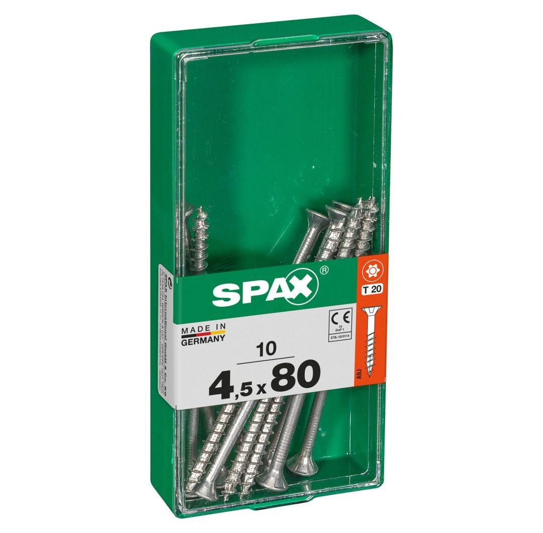 SPAX Holzbauschraube Spax Universalschrauben 20 TX 80 4.5 x mm 10 
