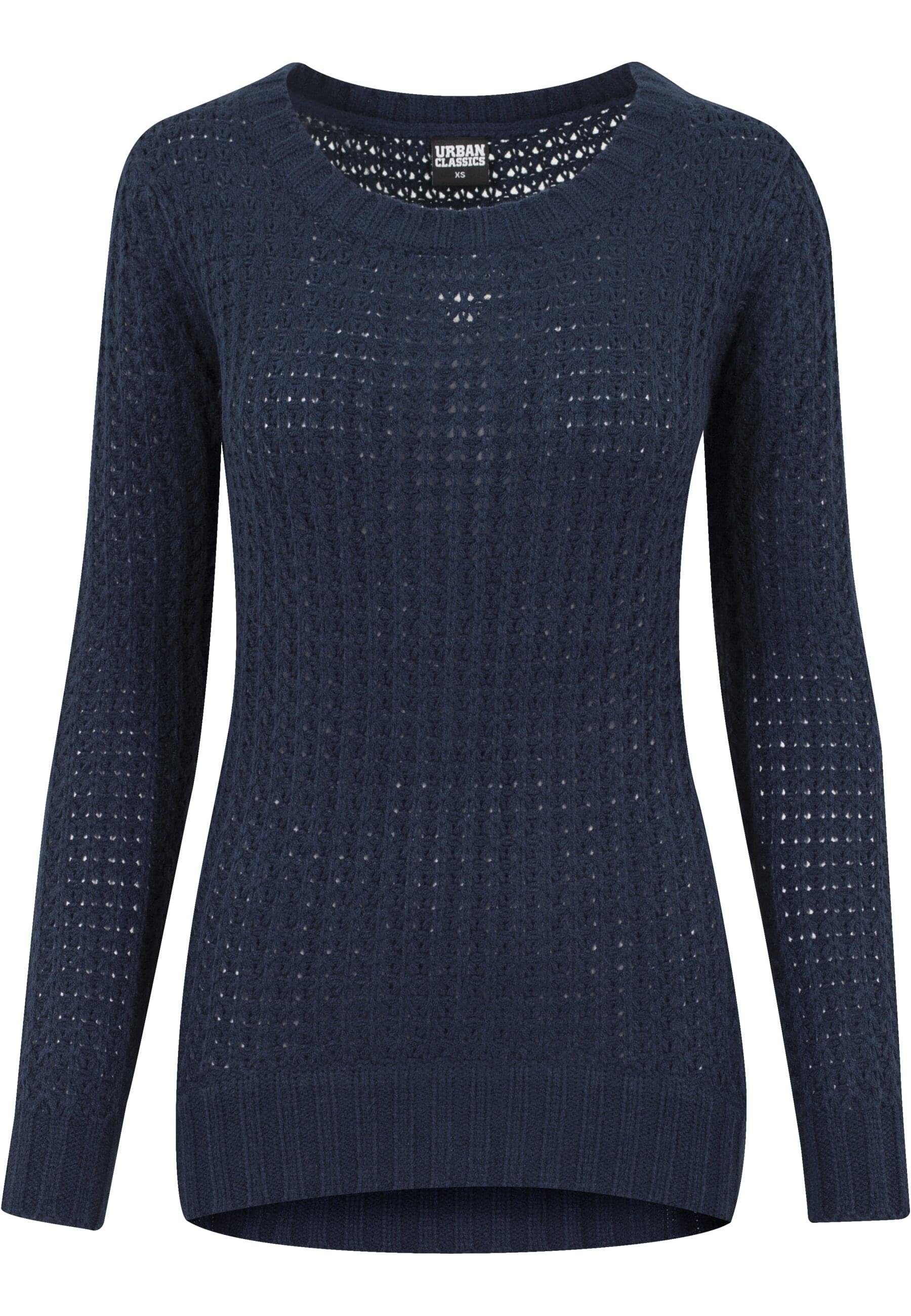 Rundhalspullover Urban Classics Damen Ladies Long Wideneck Sweater