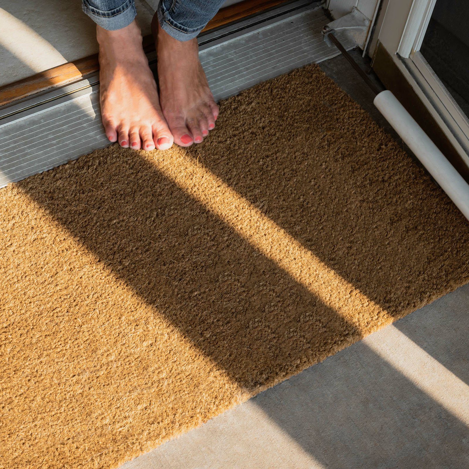 Nova Forma Fußmatte BREEZE, Türvorleger aus natürlichem Kokos - wetterfest für Außen und Innen