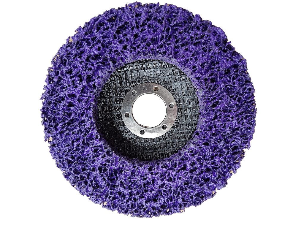 Rostio Schleifscheibe 2x CSD Scheibe lila 125 mm Winkelschleifer - Reinigungsscheibe CBS, (1 St), 2er Set