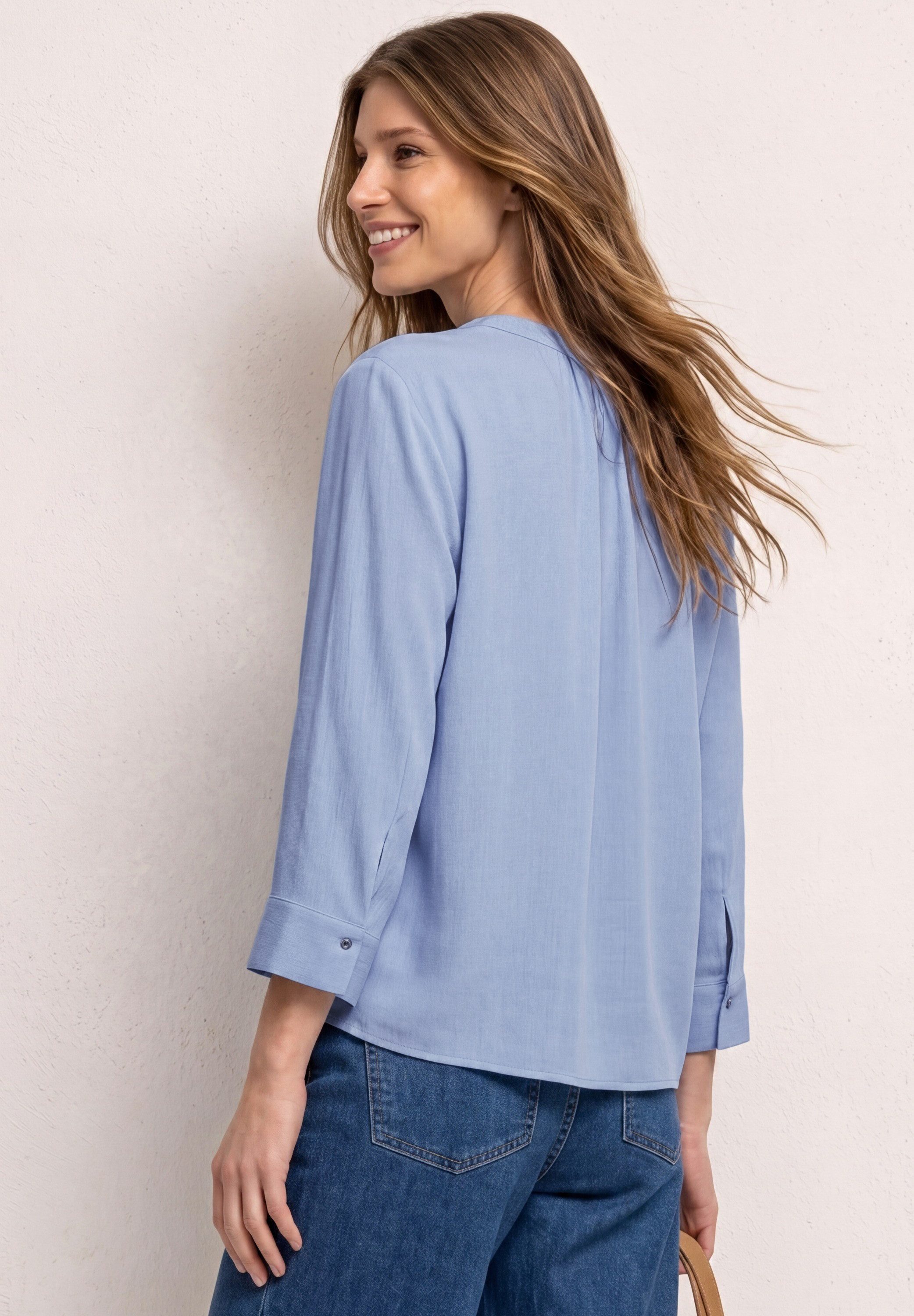 STREET ONE Klassische Bluse mit 3/4 Ärmeln