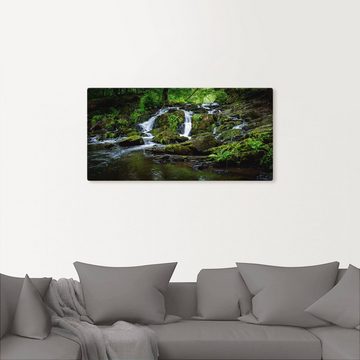 Artland Wandbild Wasserfall Panorama, Wasserfallbilder (1 St), als Leinwandbild, Poster in verschied. Größen