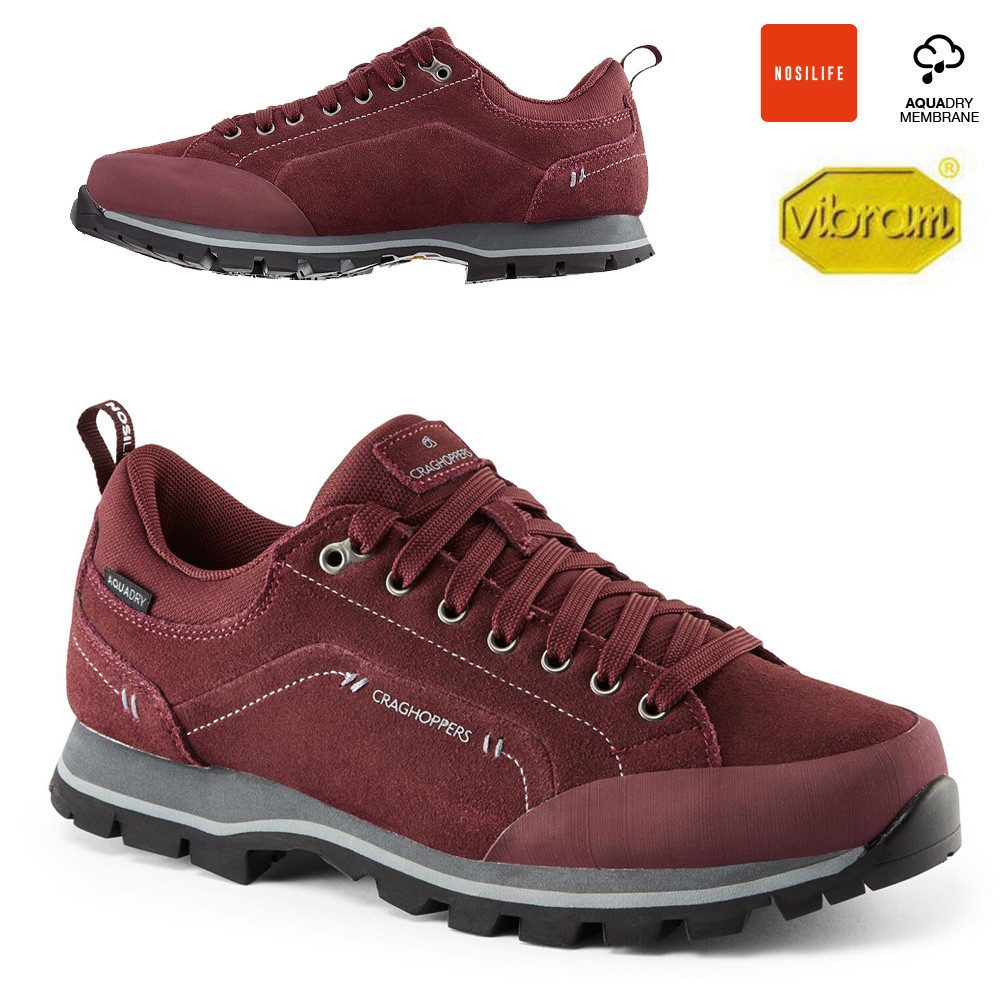 Craghoppers Craghoppers - wasserdichte Vibram Outdoorschuhe Jacara, berry Wanderschuh