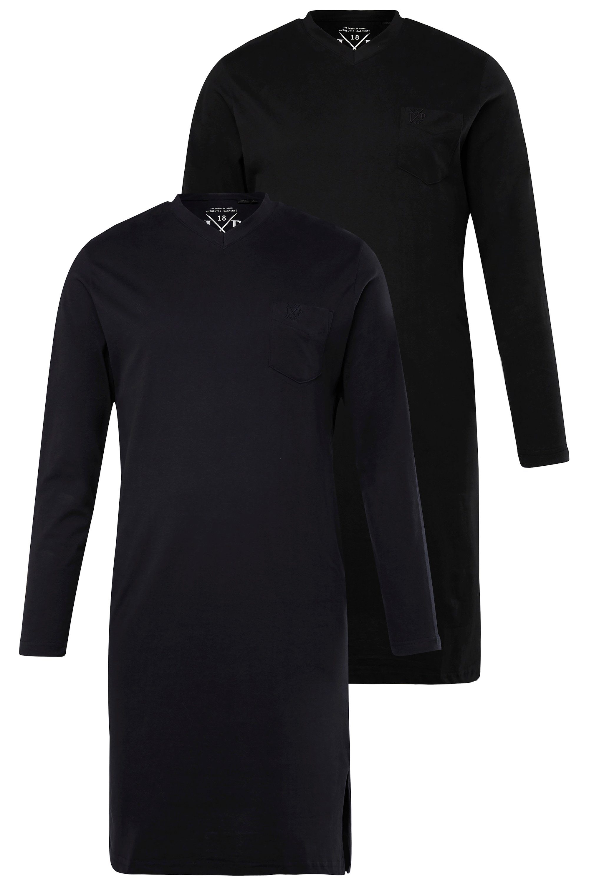 JP1880 Schlafanzug Nachthemd Homewear 2er-Pack uni günstig online kaufen