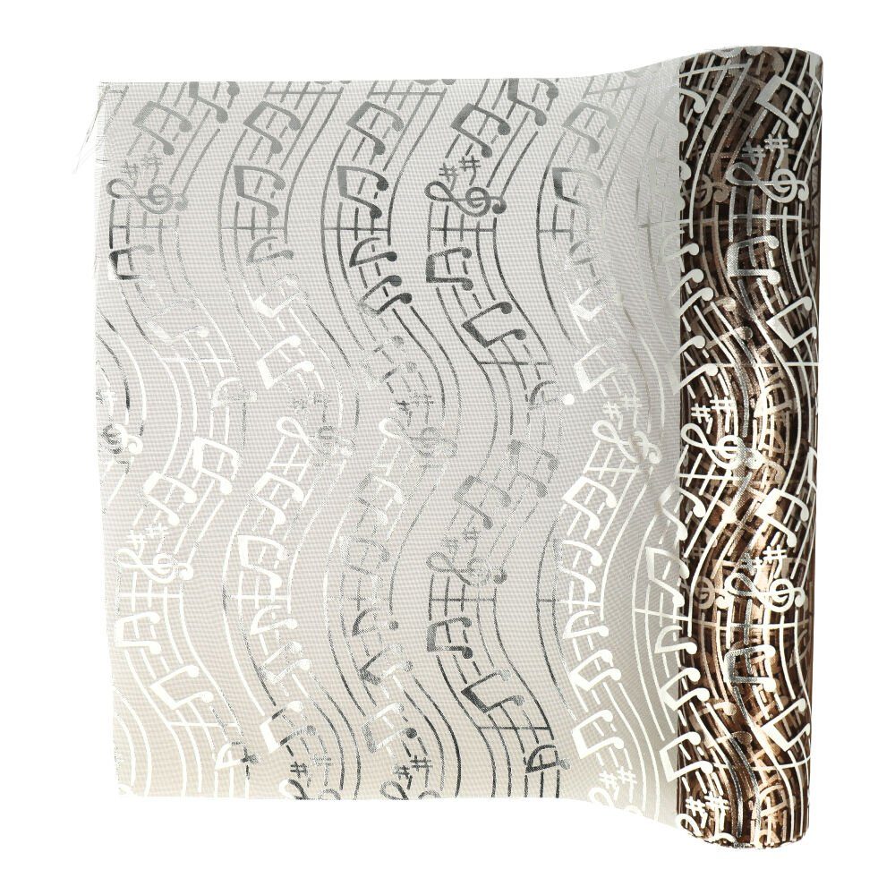 mugesh Tischdecke Tischläufer Notenlinien blau-schwarz, für Musiker