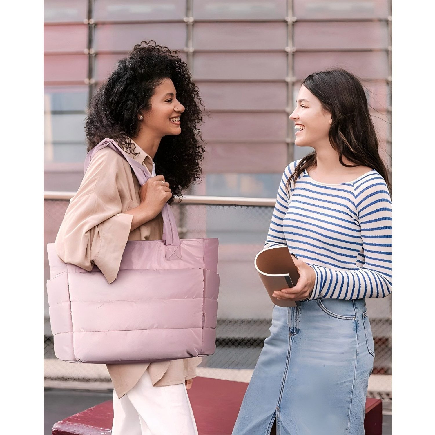 ibettertec Schultertasche Shopper Damen Shopper Klassisch Damen Tote Bag, 20L Arbeitstasche, leichte Handtaschen für Arbeit, Reisen, Einkaufen, Schule