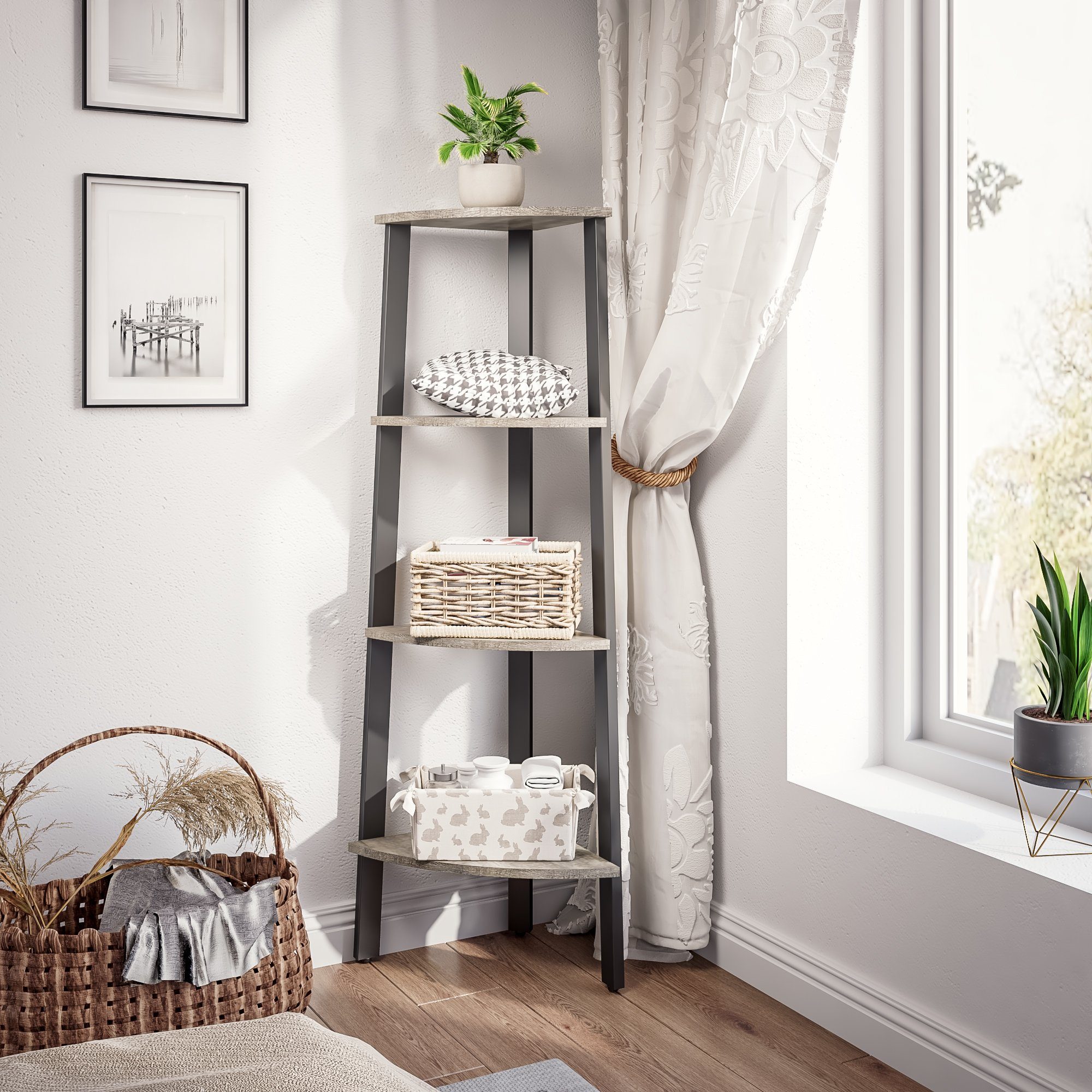 Mondeer Bücherregal Standregal, mit 4 Ebenen, günstig online kaufen