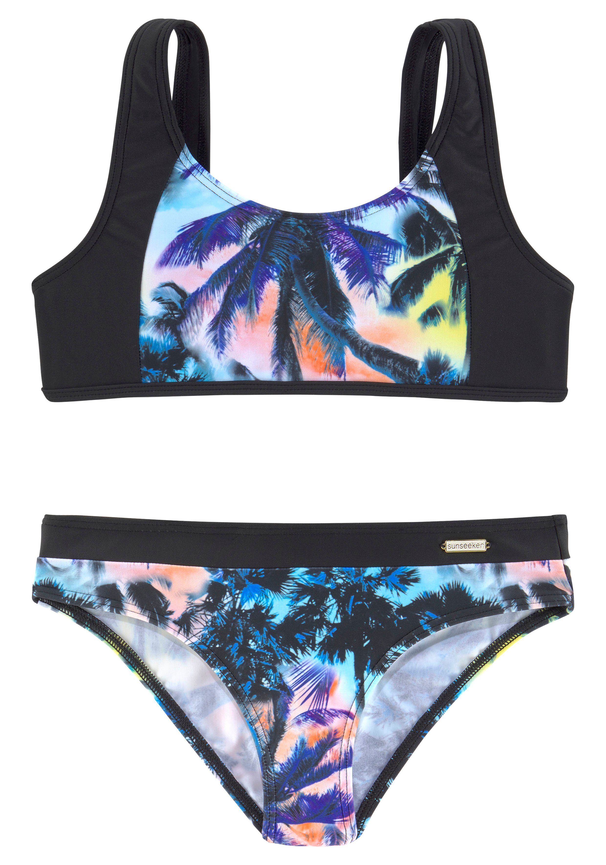 Sunseeker Bustier-Bikini mit Palmendruck online kaufen | OTTO