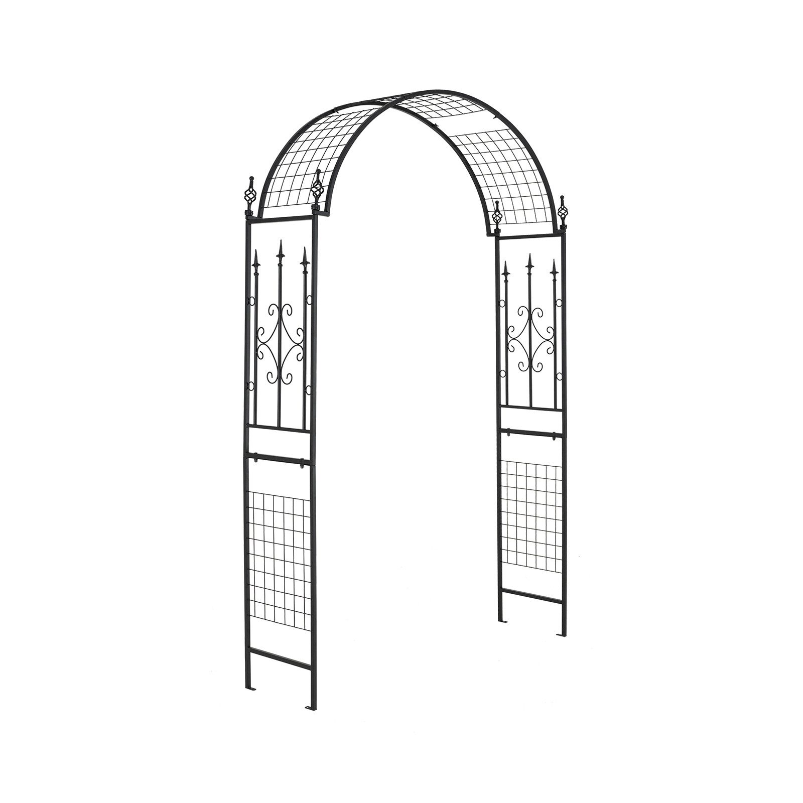 COSTWAY Rosenbogen, Rankhilfe für Kletterpflanzen, 143x40x234cm günstig online kaufen