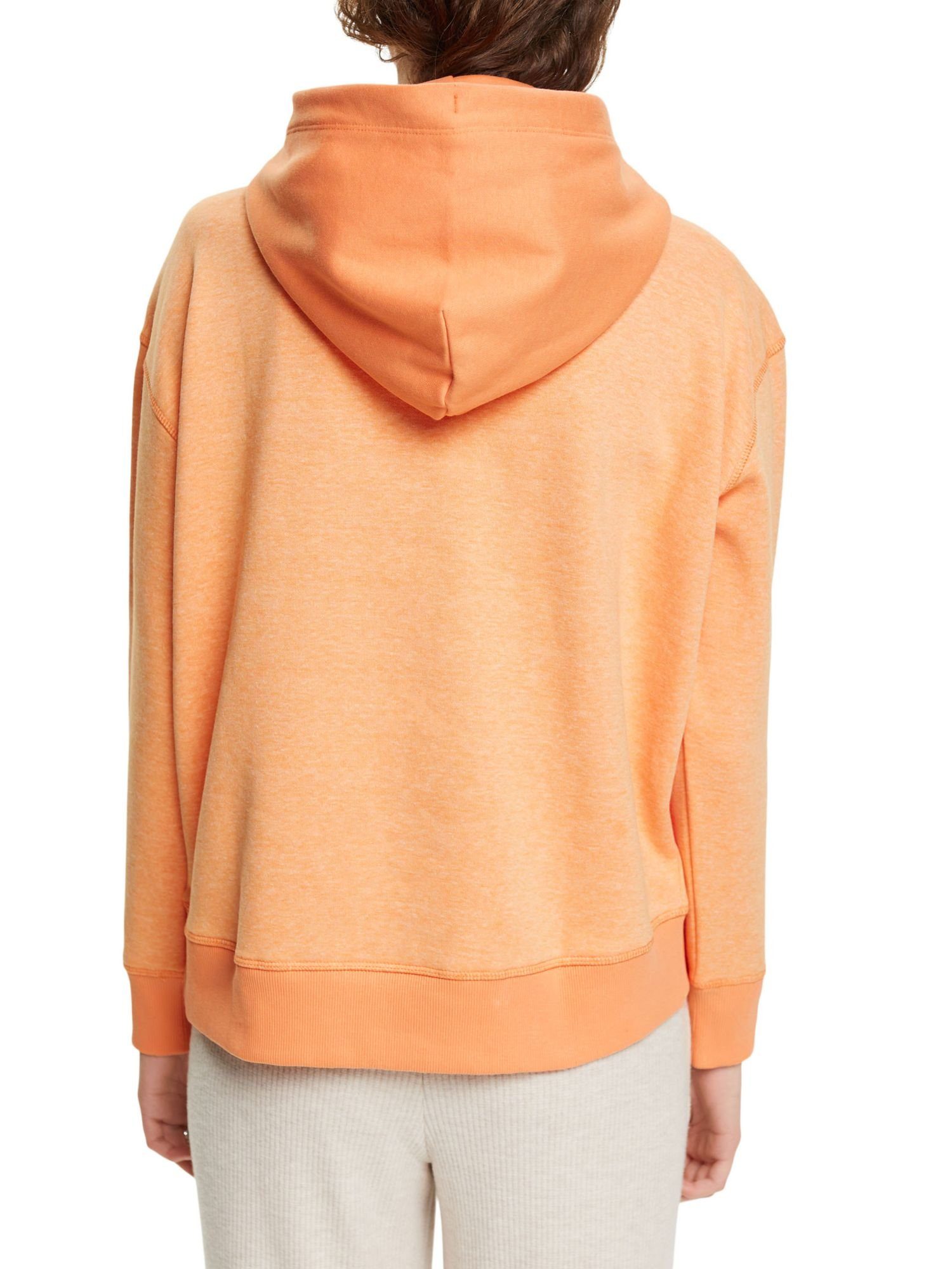 Hoodie (1-tlg) Sweatshirt mit ORANGE Esprit Herz GOLDEN