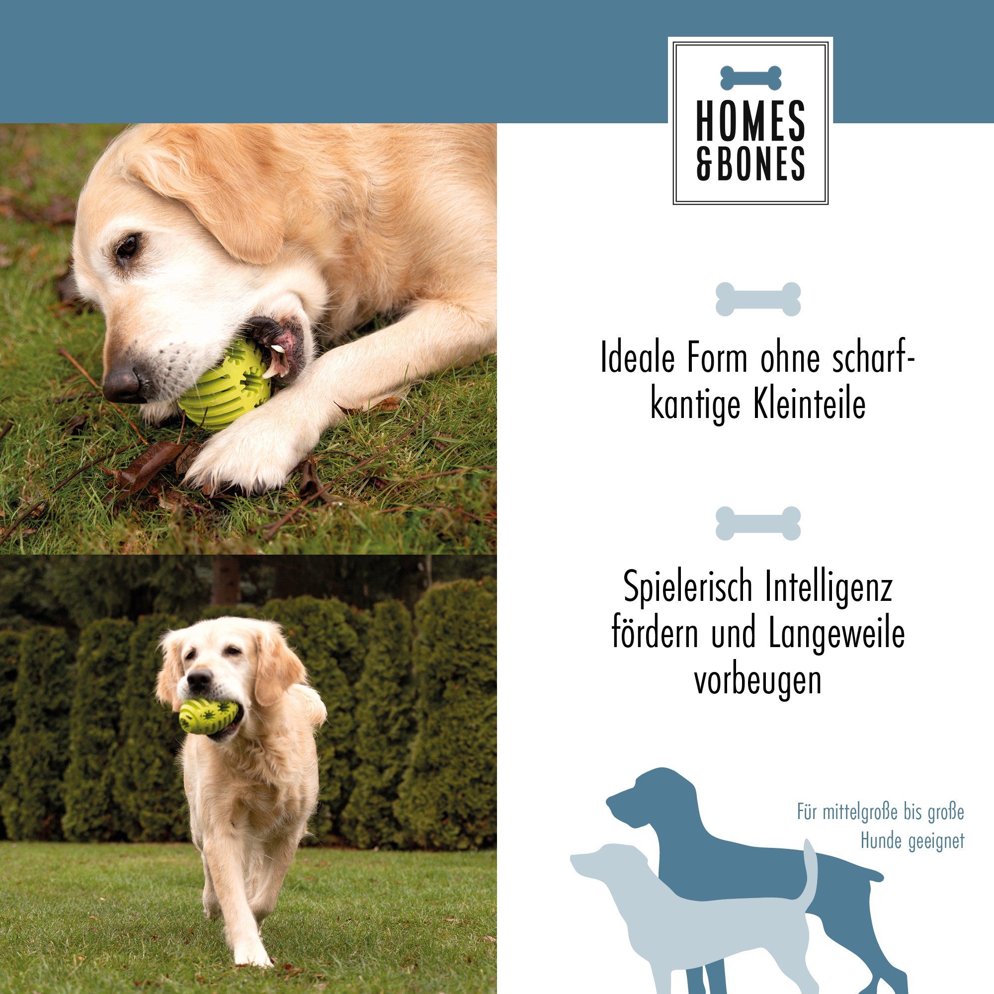 HOMES&BONES Snackball "Doggy Egg", befüllbares Hundespielzeug günstig online kaufen