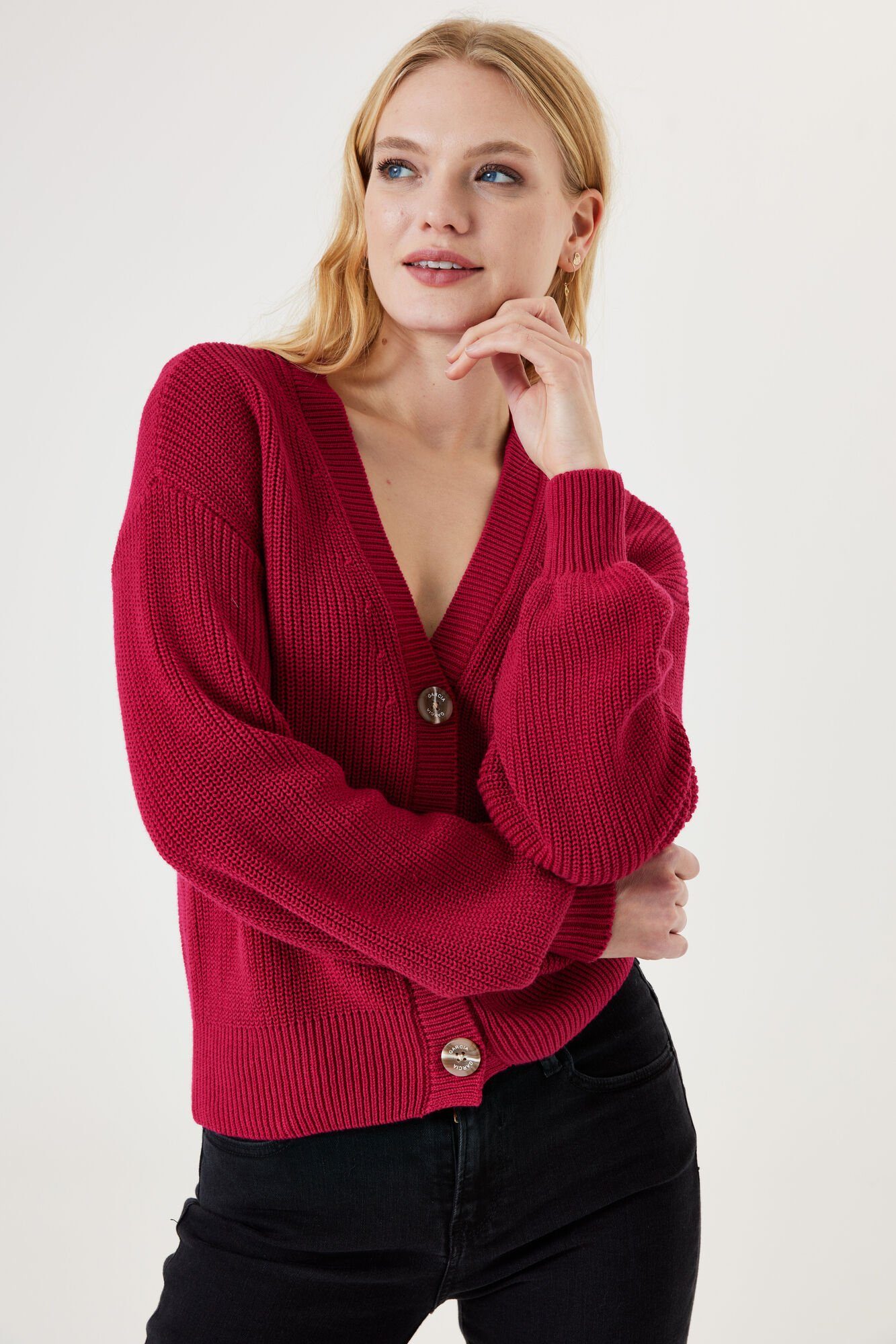 GARCIA / Damen-Strick / F50023_ladies cardigan