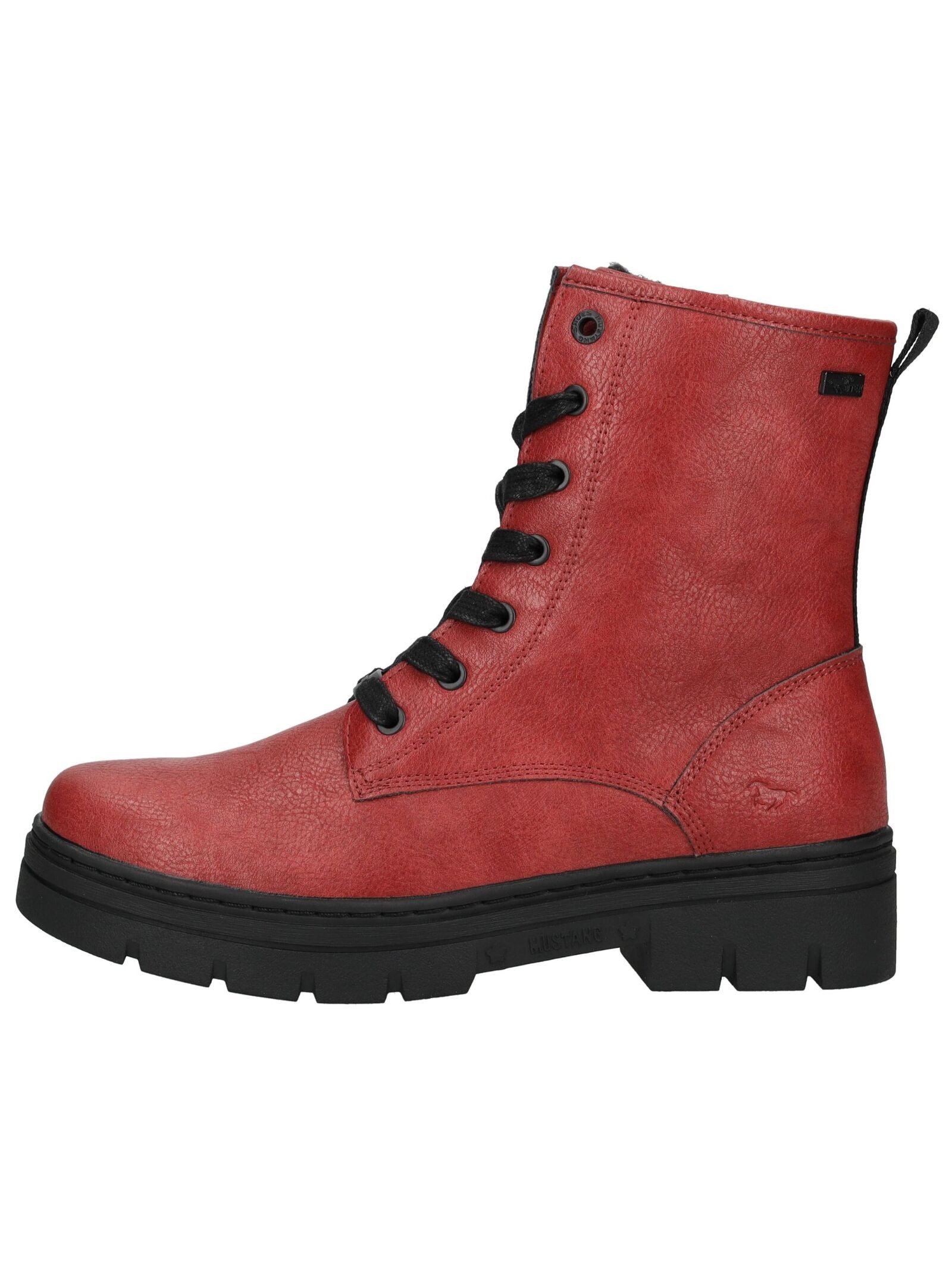 Mustang Shoes Mustang Shoes Stiefelette Lederimitat Schnürstiefelette günstig online kaufen