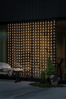 KONSTSMIDE LED-Lichtervorhang Weihnachtsdeko aussen, 400 warm weiße Dioden