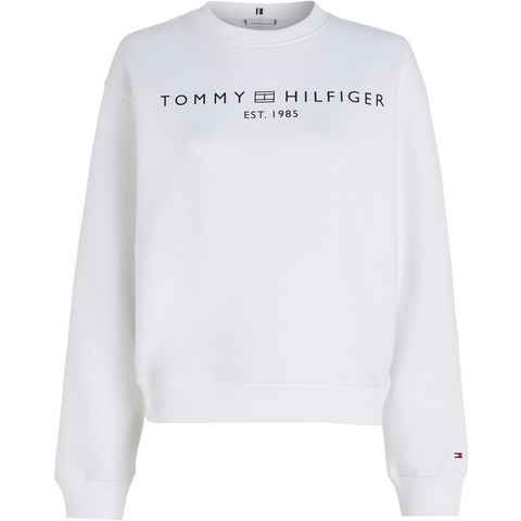 Tommy Hilfiger Curve Sweatshirt CRV MDRN REG CORP LOGO SWTSHRT mit Logostickerei
