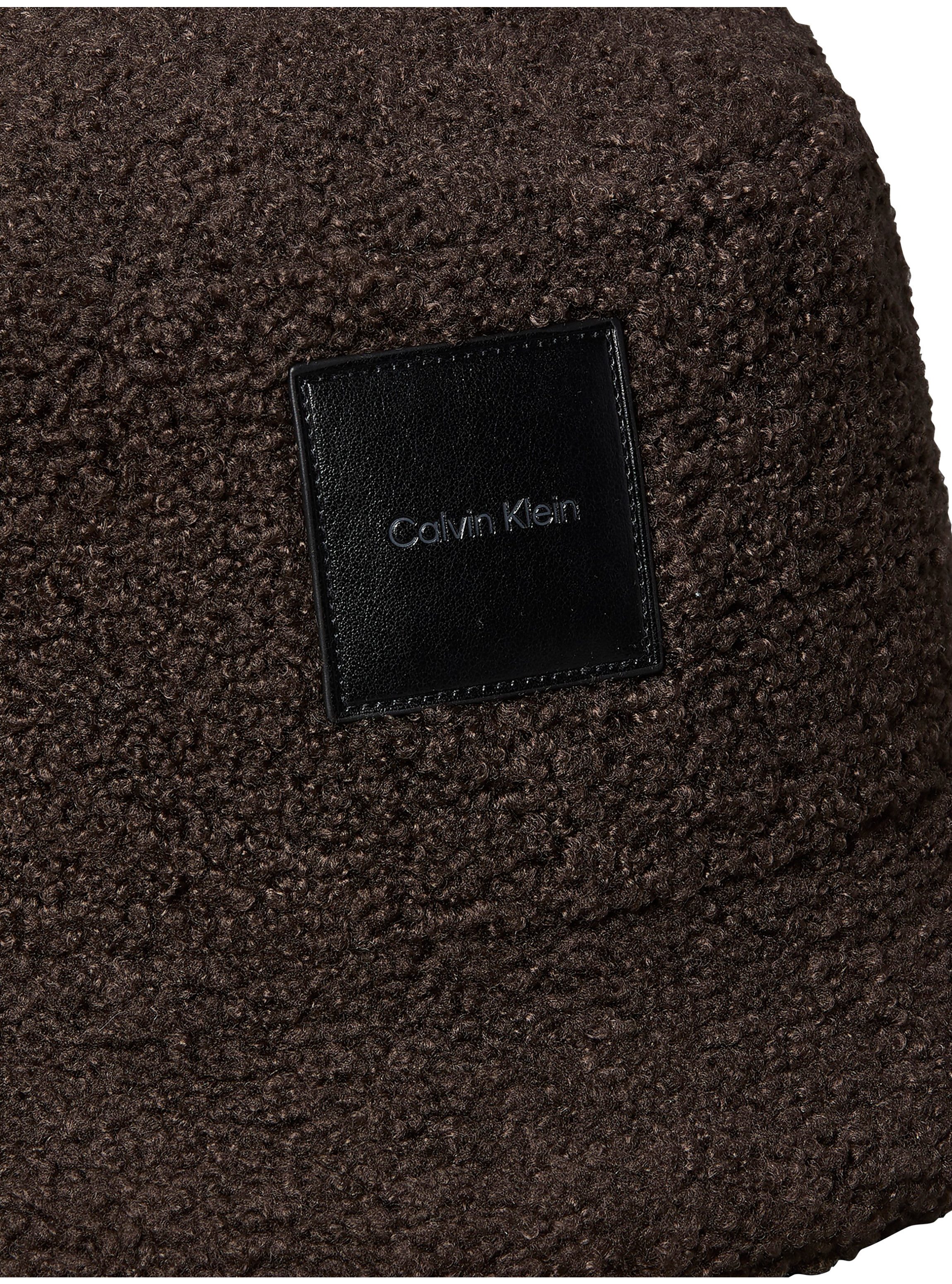 Calvin Klein Fischerhut ALL-OVER SHERPA PATCH BUCKET Regular fit mit Fellimitat