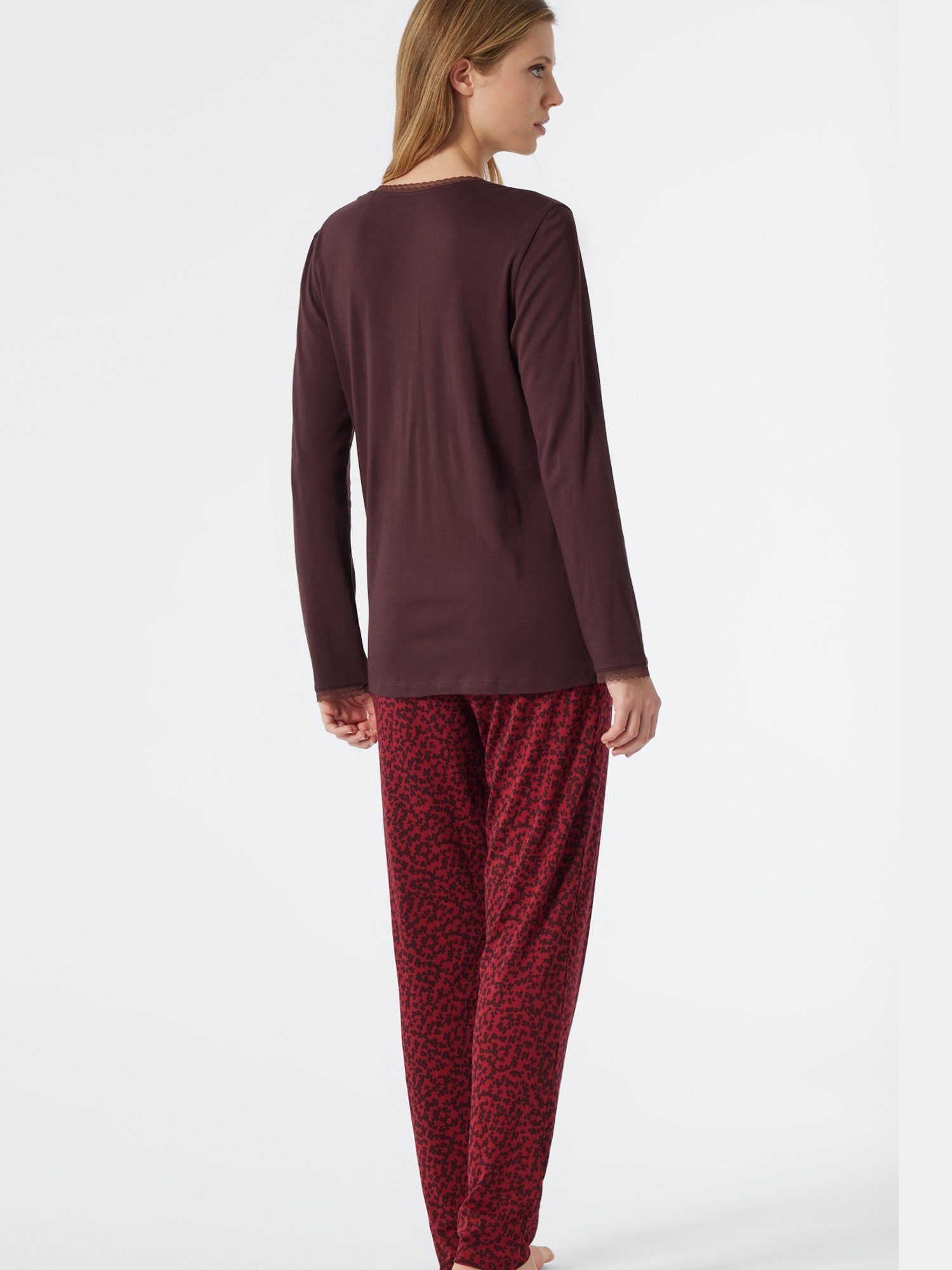 Comfort Rot Pyjama Fit Classic Schiesser