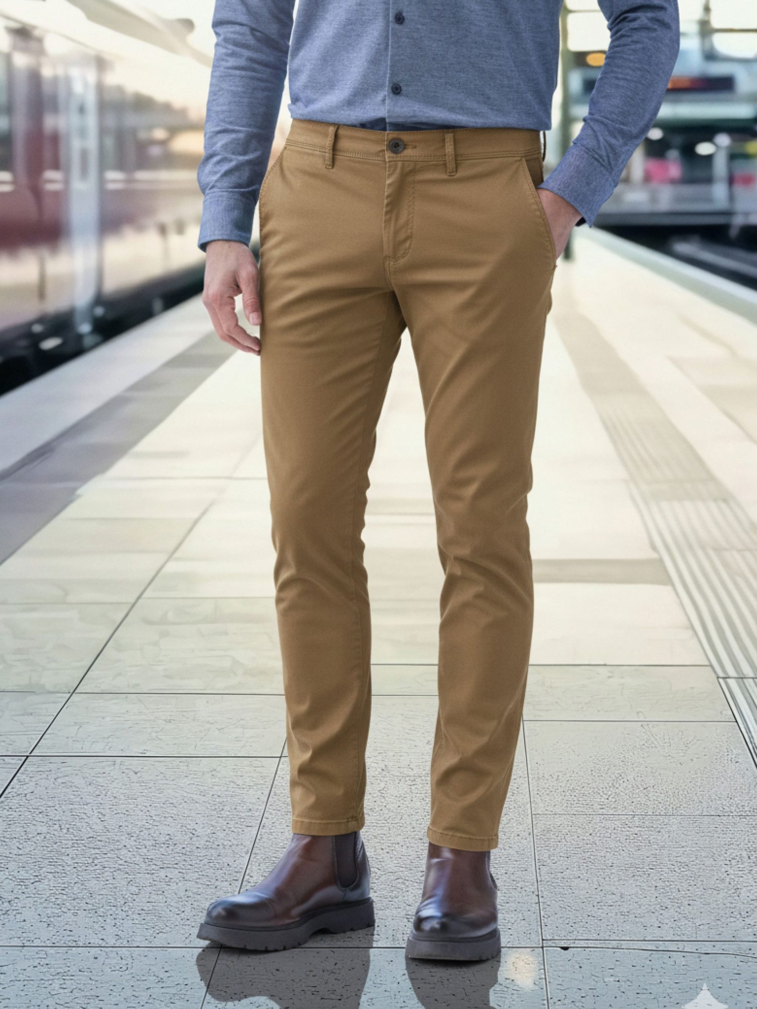 5-Pocket-Hose Soft-Denim Jeans im klassischen 5-Pocket-Style