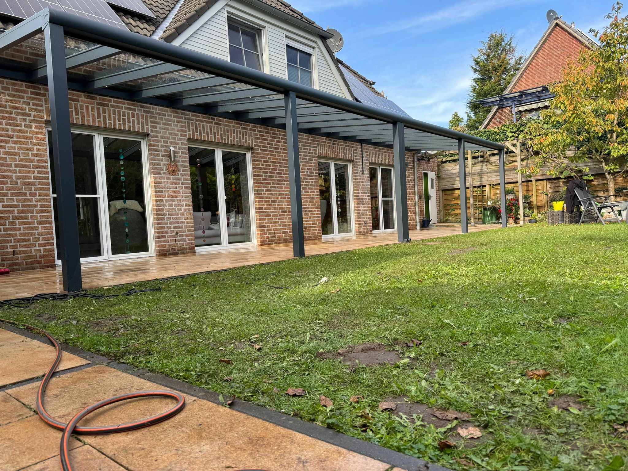 terrassana Terrassendach Premium Komplettset inkl. 8 mm VSG-Glas in KLAR, BxT: 506x250 cm, Bedachung 8 mm VSG Glas – Bild 5 von 5