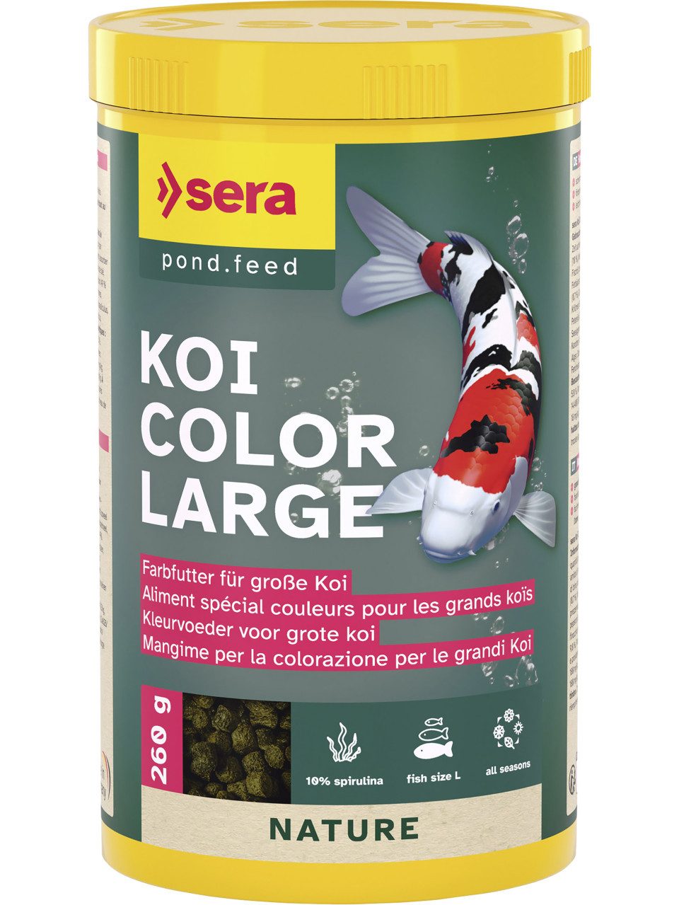 Sera Sera Koifutter Color Large für größere Koi 1 L, für: Fische