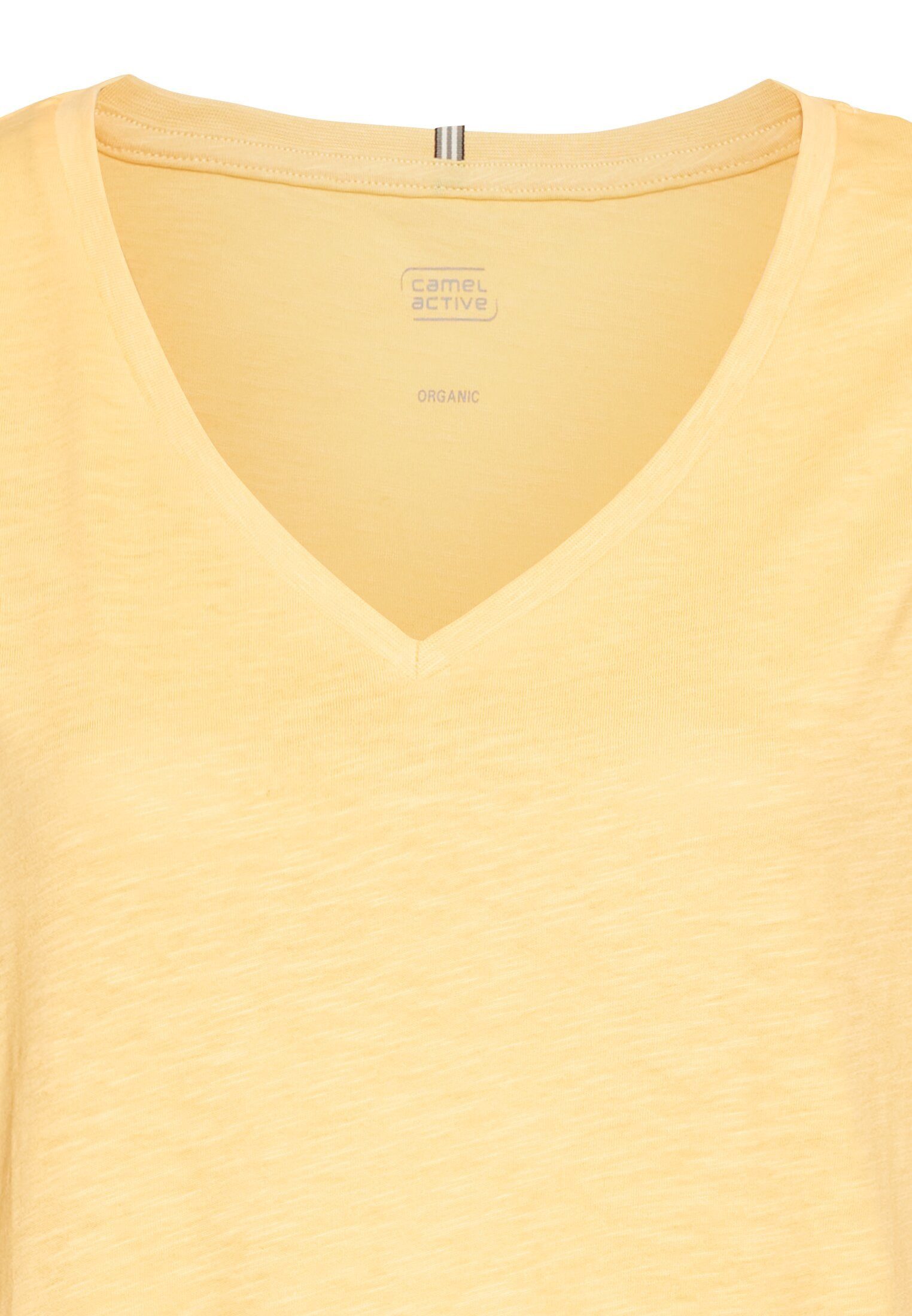 camel active T-Shirt aus reiner Baumwolle Kurzarm