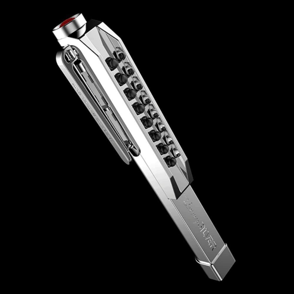 NEBO LED Taschenlampe Magnet Taschenlampe Big Larry Werkstattlampe Arbeitslampe, mit 8 Hochleistungs-LEDs