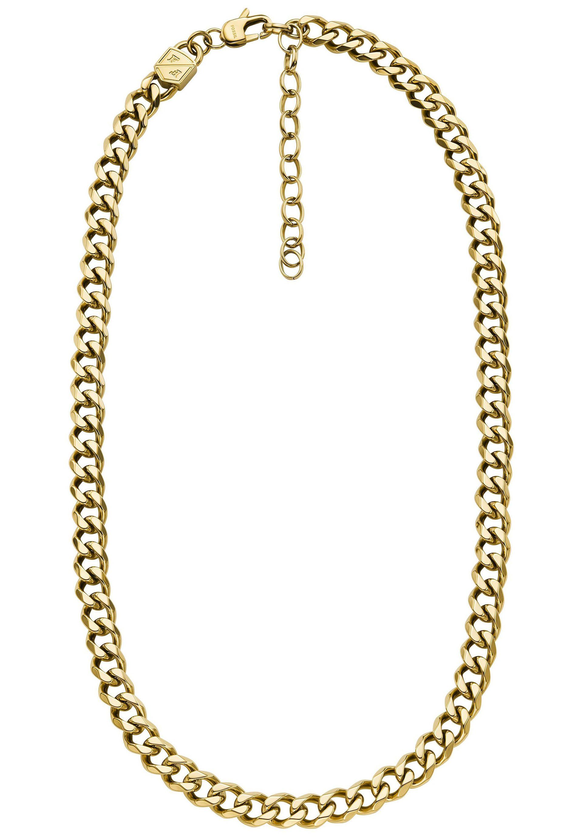 Edelstahlkette JF04614040, JF04612710, JF04614040 gelbgoldfarben Fossil JEWELRY CHAINS, BOLD