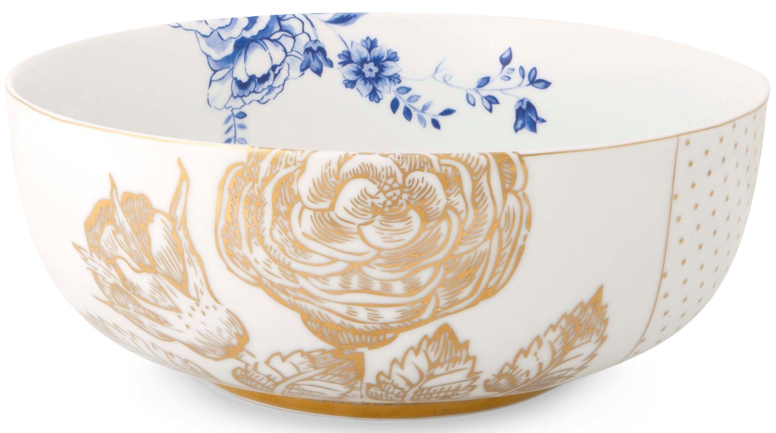 PiP Studio Schüssel Royal White Schüssel 23 cm, Porcelain, (Schüsseln & Schalen), Bowl Royal White 23cm