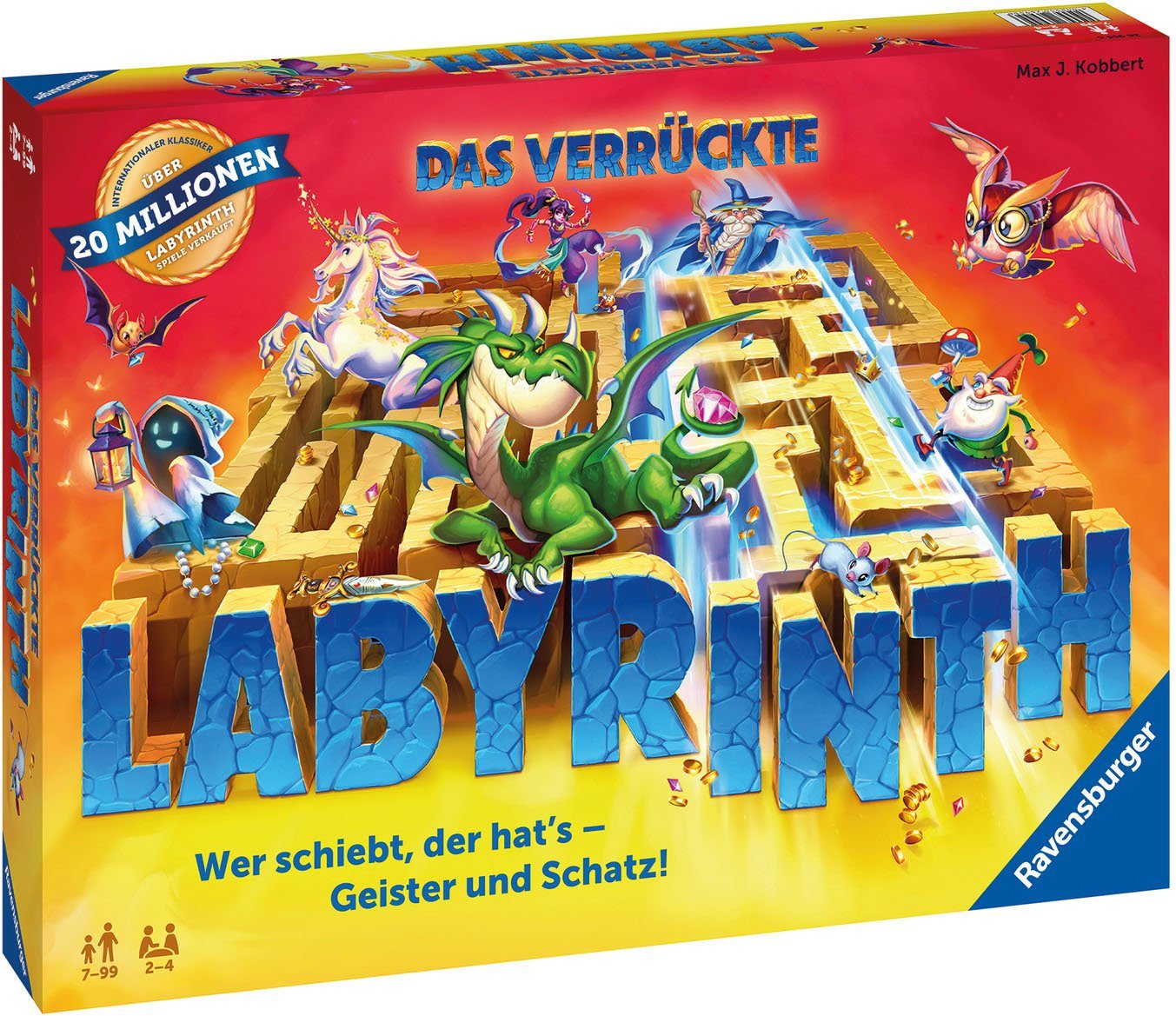 Ravensburger Spiel Das verrückte Labyrinth, Familienspiel, Made in Europe