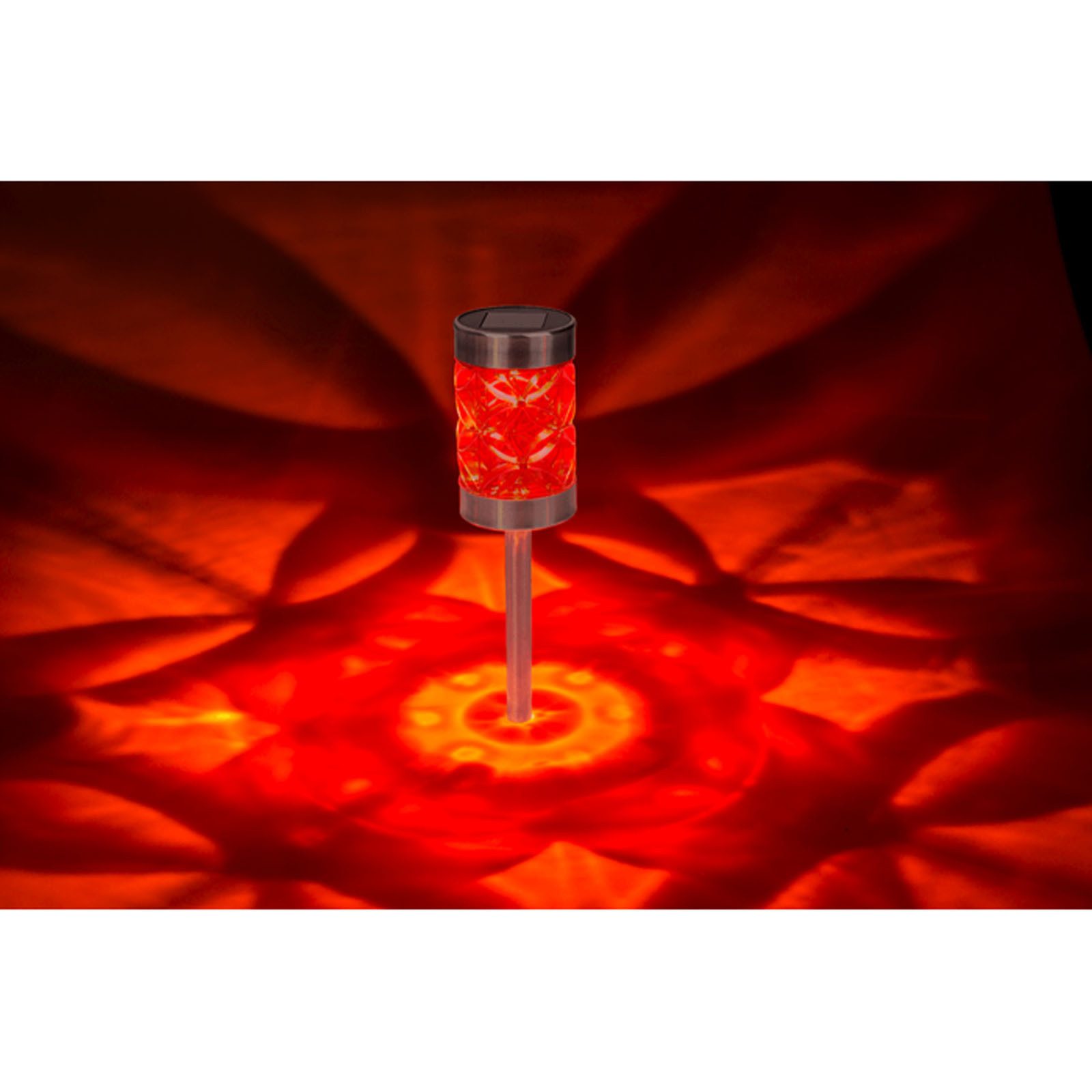HAC24 LED Solarleuchte Garten Solar Lampen Solarlampen Terrasse, LED fest integriert, Warmweiß, Mystic Star mit Erdspieß – Bild 4 von 5