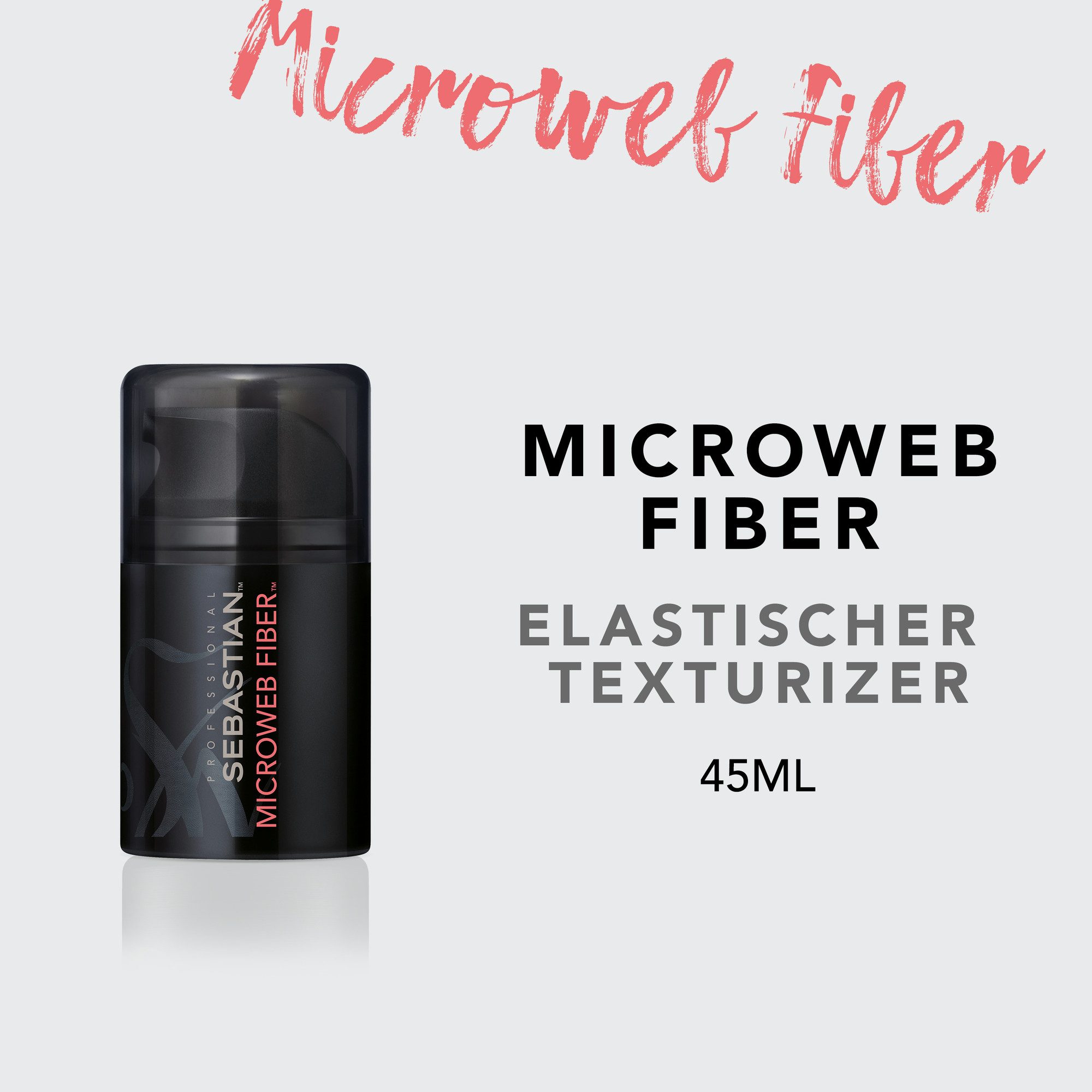Sebastian Professional Haarcreme Microweb Fiber Texturierende Stylingpaste, für feines Haar, vielfältige Styles, für jede Länge