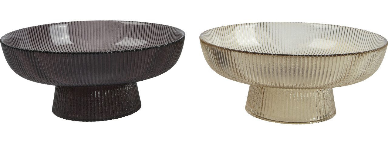 Kaemingk Dekoteller Schale Glas Ø 26 x 11 cm